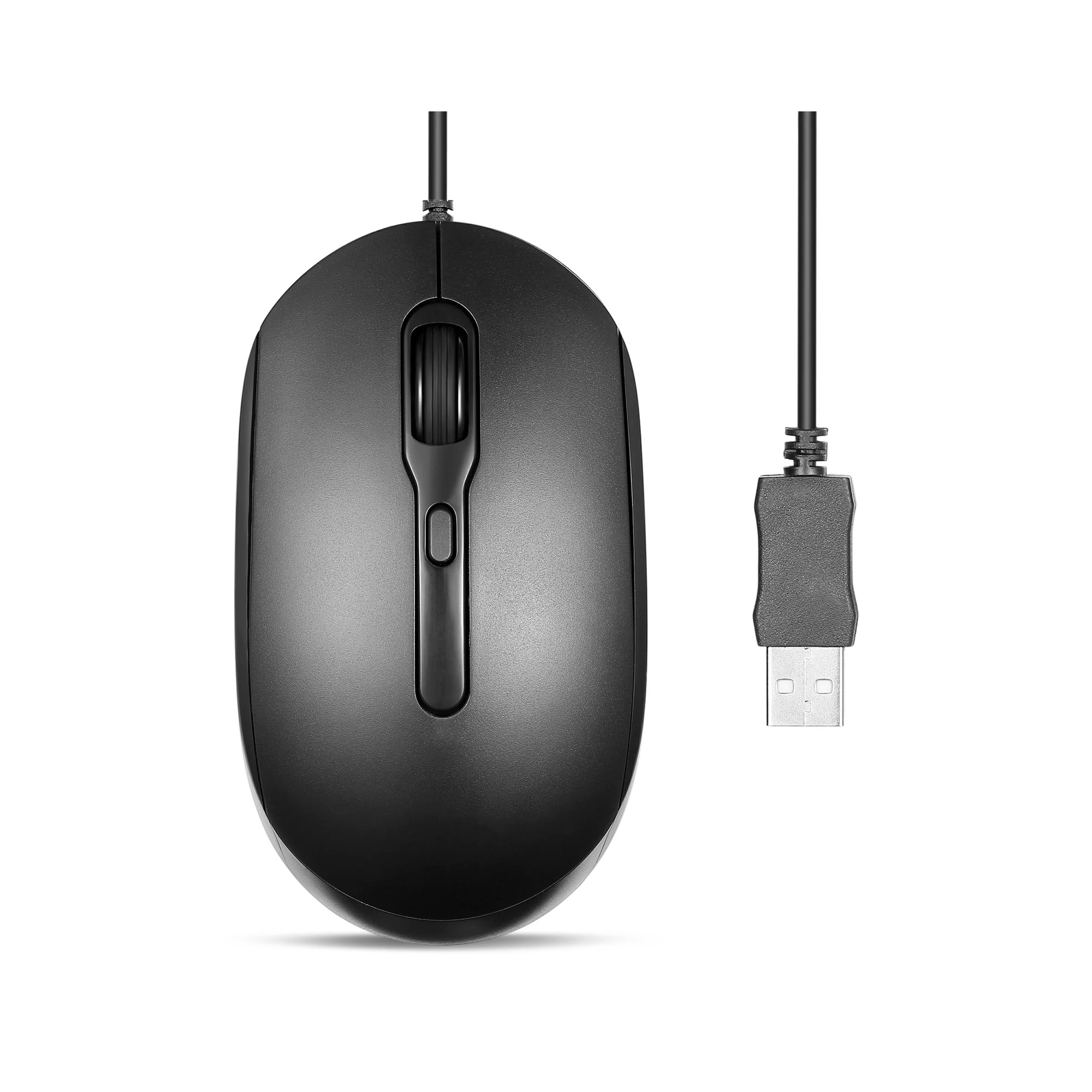 Perixx PERIMICE-222UB Maus optisch Silent USB-A schwarz - Maus - Optisch