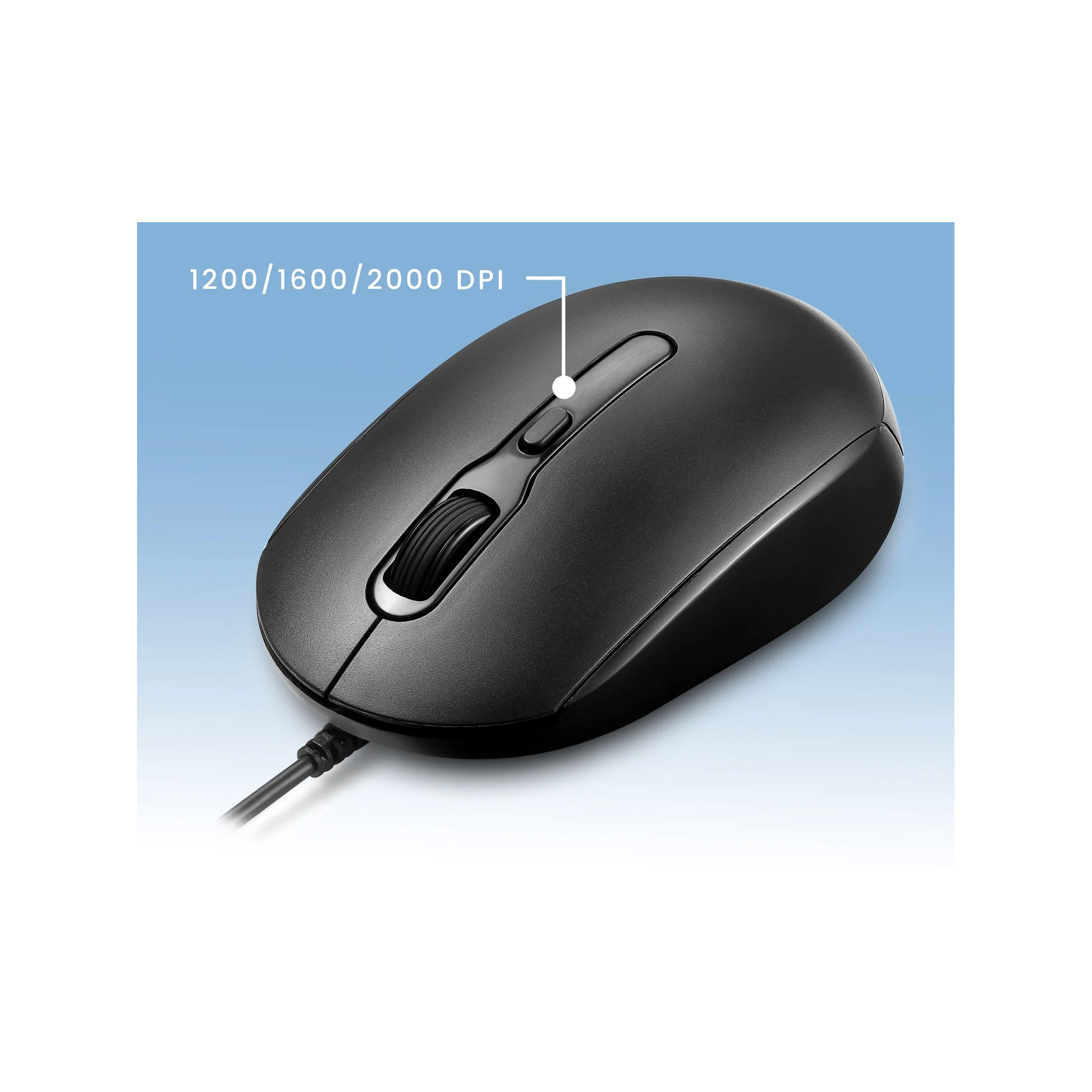 Perixx PERIMICE-222UB Maus optisch Silent USB-A schwarz - Maus - Optisch