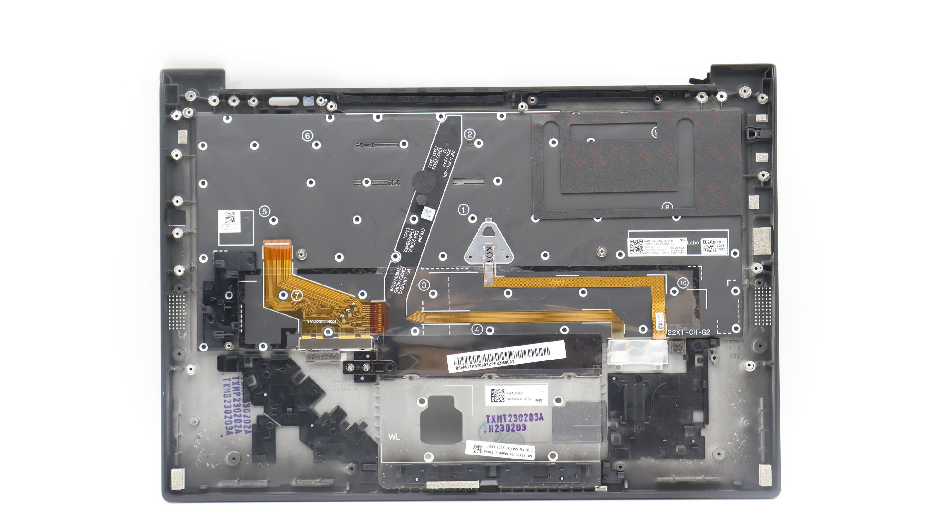 Lenovo MECH_ASM BL KB BK FPR WW EURO ENG CHY