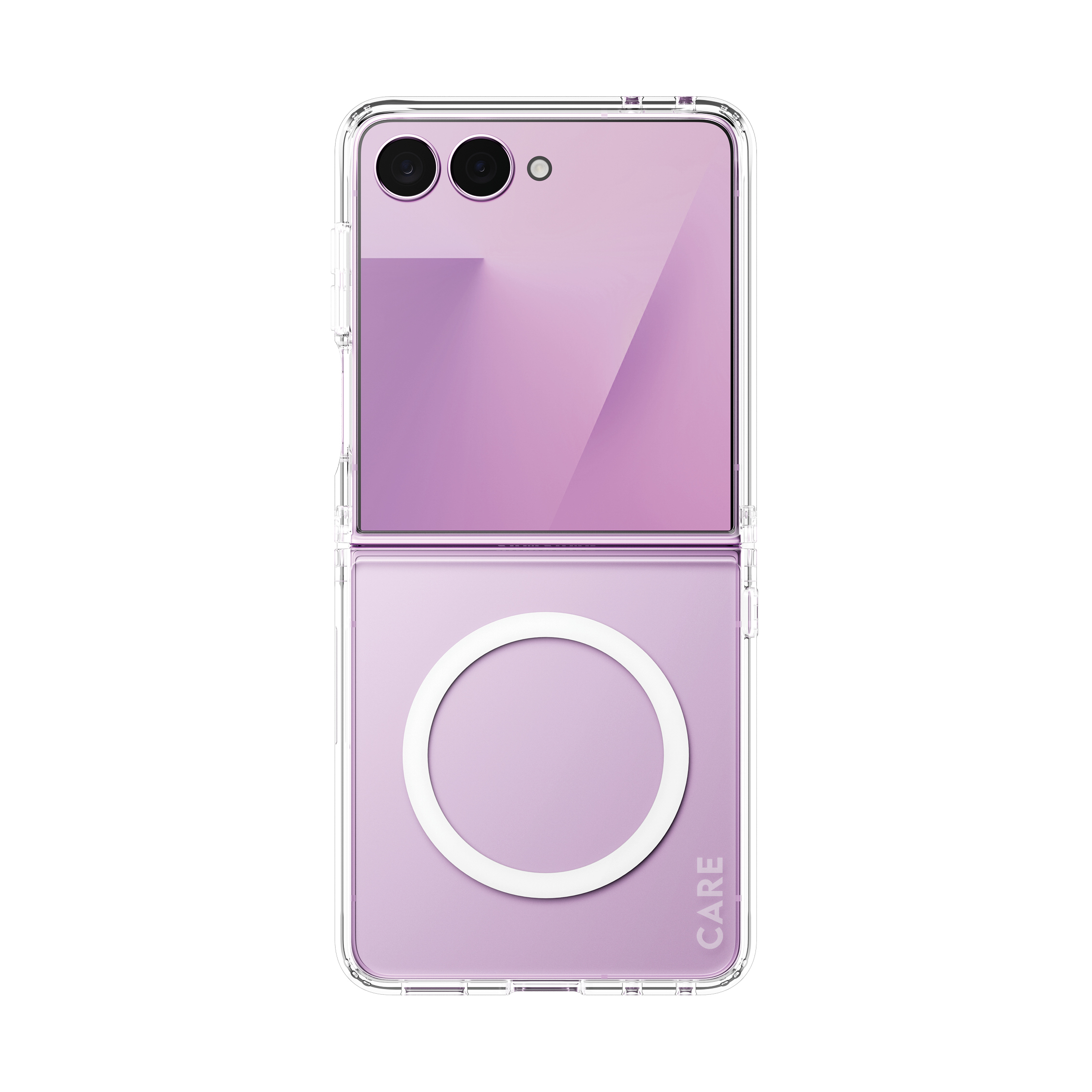 PanzerGlass CARE by � Urban Combat Case Transparent w. White Qi Samsung Galaxy Z Flip7 | Z Flip8 funda para tel�fono m�vil Transparente