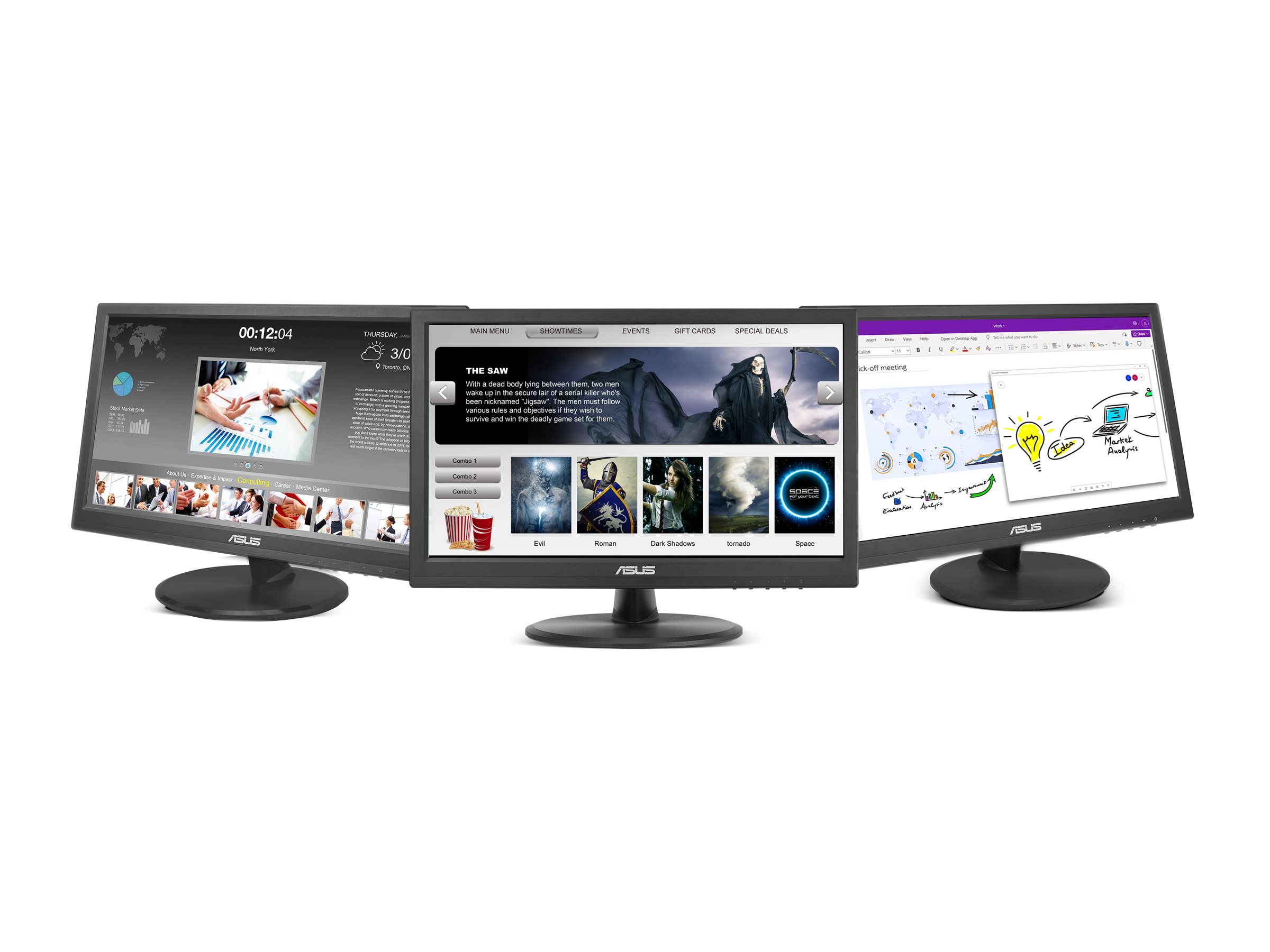 ASUS Touch VT169HE computer monitor 39.6 cm (15.6) 1920 x 1080 pixels Full HD LED Touchscreen Tabletop Black
