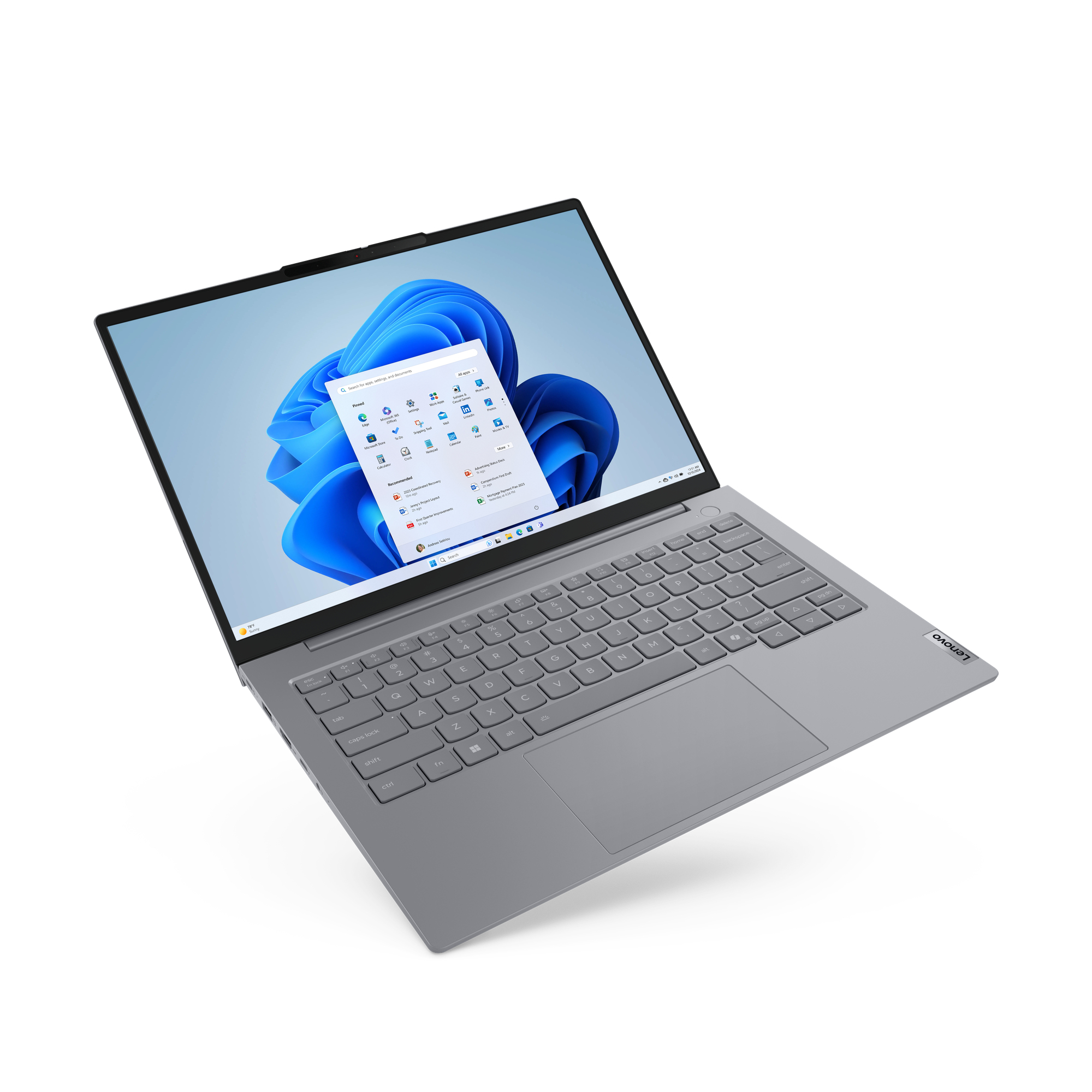 Lenovo ThinkBook 14 G8 IAL Intel Core Ultra 5 225U Port�til 35,6 cm (14) WUXGA 32 GB DDR5-SDRAM 512 GB SSD Wi-Fi 6E (802.11ax) Windows 11 Pro Alem�n Gris