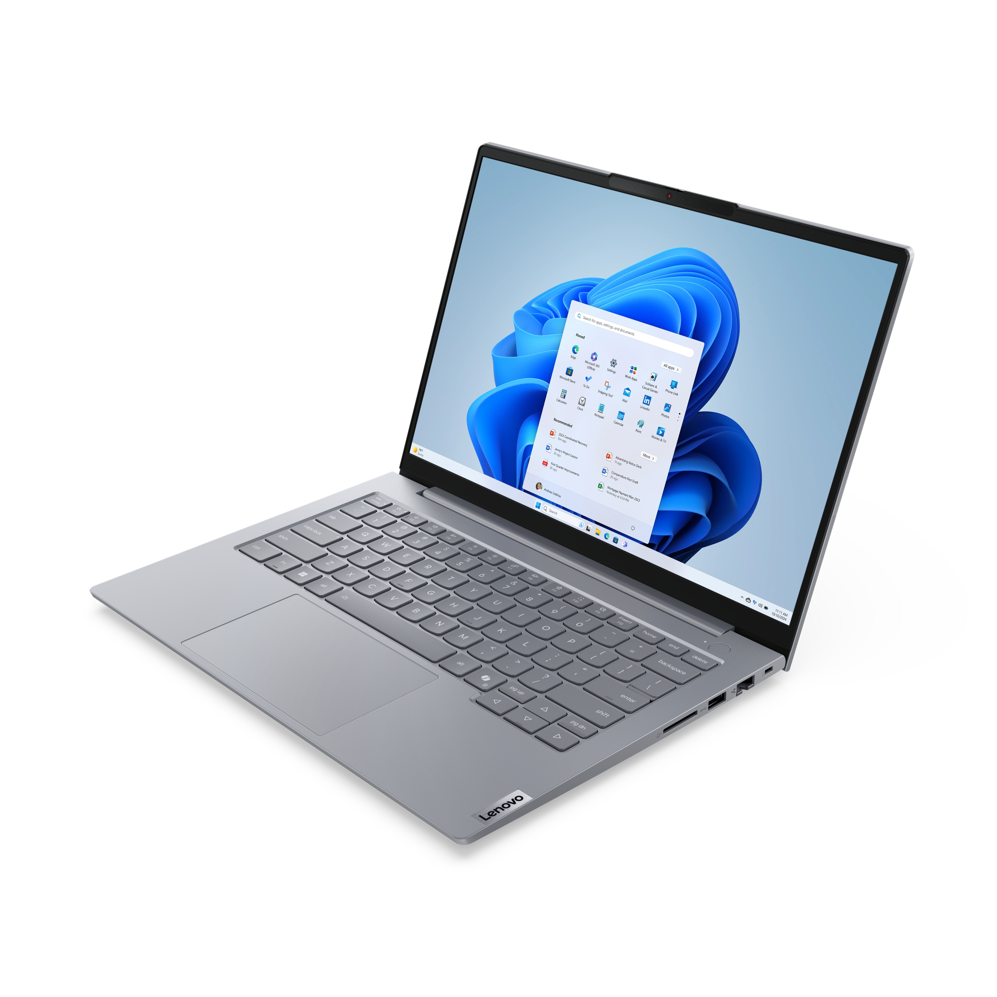 Lenovo ThinkBook 14 G8 IAL Intel Core Ultra 5 225U Port�til 35,6 cm (14) WUXGA 32 GB DDR5-SDRAM 512 GB SSD Wi-Fi 6E (802.11ax) Windows 11 Pro Alem�n Gris