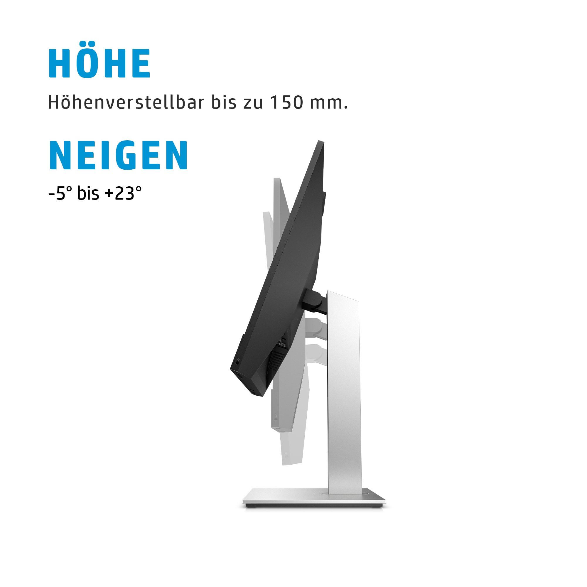 HP E24mv G4 60,5 cm (23.8) 1920 x 1080 Pixeles Full HD Negro, Plata