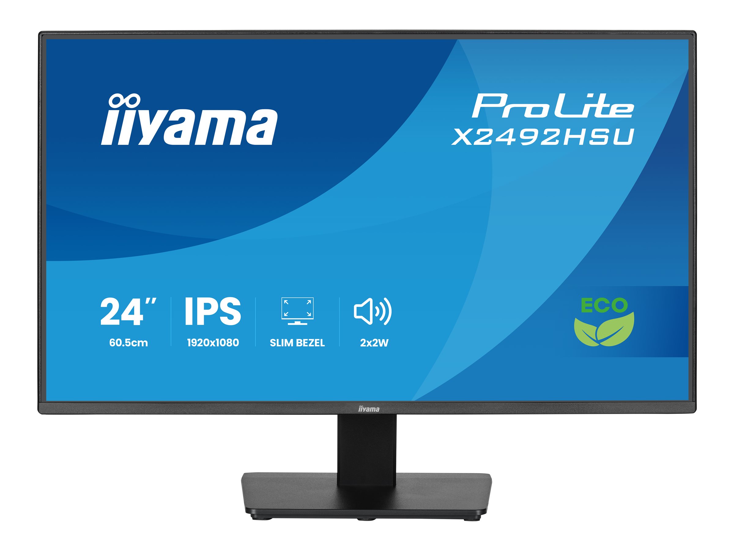 iiyama ProLite 24 IPS Full HD panel with 4-side slim bezel and B energy class