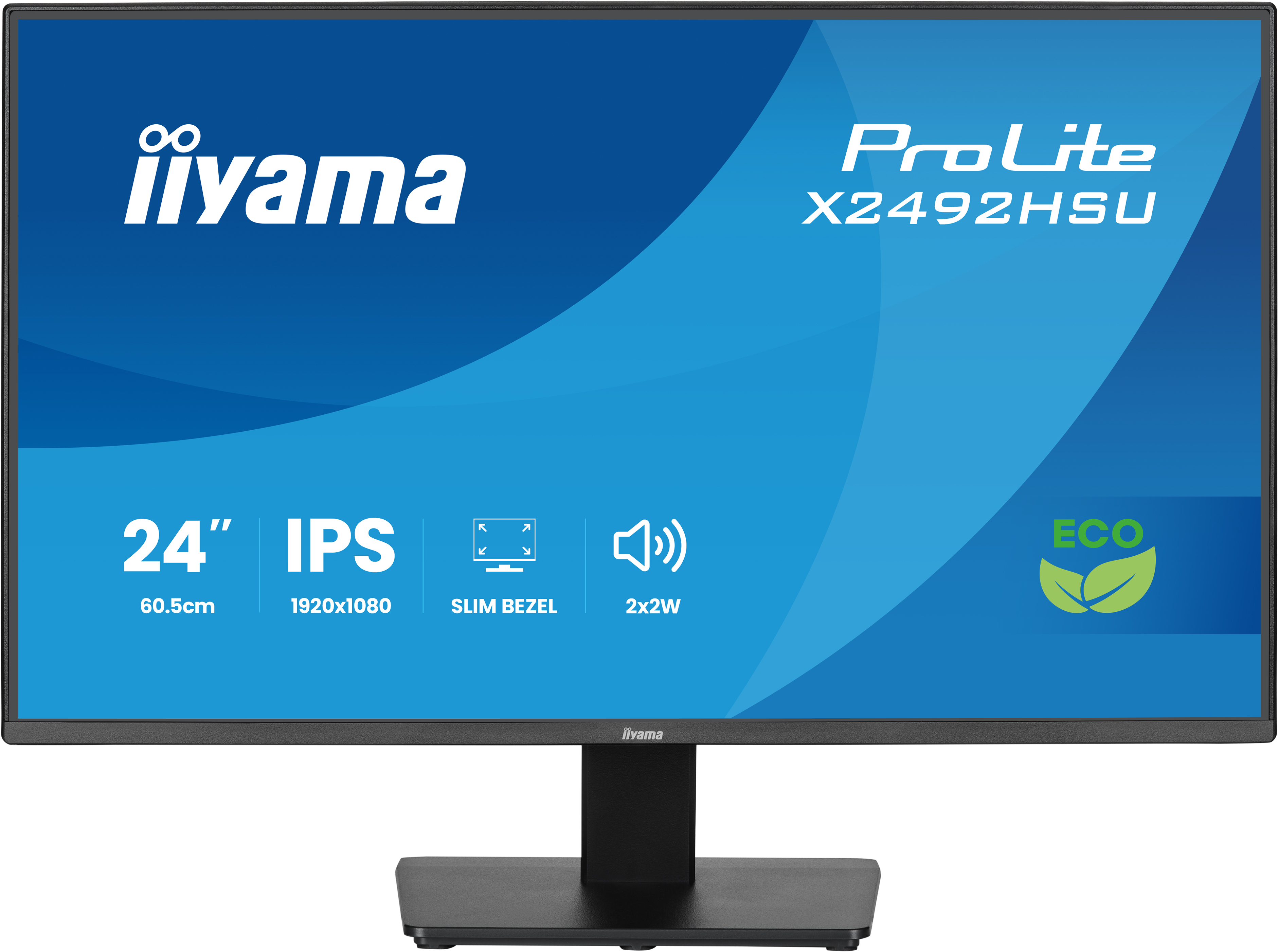 iiyama ProLite 24 IPS Full HD panel with 4-side slim bezel and B energy class