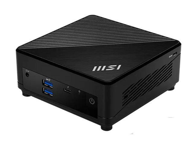 MSI CUBI 5 1M 437BEU - Barebone - Mini-PC - 1 x Core 7 150U / 1.8 GHz - RAM 0 GB - Intel Graphics - Wi-Fi 6E, Bluetooth 5.3, 1GbE, 2.5GbE - WLAN: 802.11a/b/g/n/ac/ax (Wi-Fi 6E)