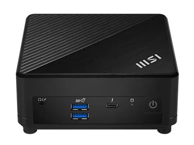MSI CUBI 5 1M 437BEU - Barebone - Mini-PC - 1 x Core 7 150U / 1.8 GHz - RAM 0 GB - Intel Graphics - Wi-Fi 6E, Bluetooth 5.3, 1GbE, 2.5GbE - WLAN: 802.11a/b/g/n/ac/ax (Wi-Fi 6E)