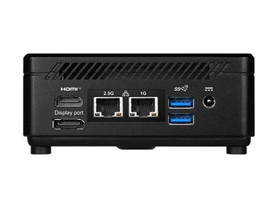 MSI CUBI 5 1M 437BEU - Barebone - Mini-PC - 1 x Core 7 150U / 1.8 GHz - RAM 0 GB - Intel Graphics - Wi-Fi 6E, Bluetooth 5.3, 1GbE, 2.5GbE - WLAN: 802.11a/b/g/n/ac/ax (Wi-Fi 6E)