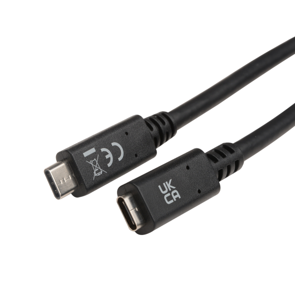 V7 V7UC3EXT-2M cable USB USB 3.2 Gen 1 (3.1 Gen 1) USB C Negro