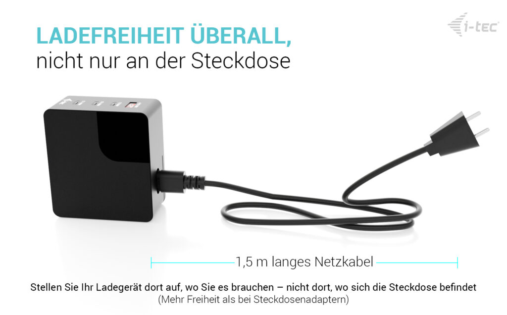 i-tec 140W Intelligent Multiport USB Charger