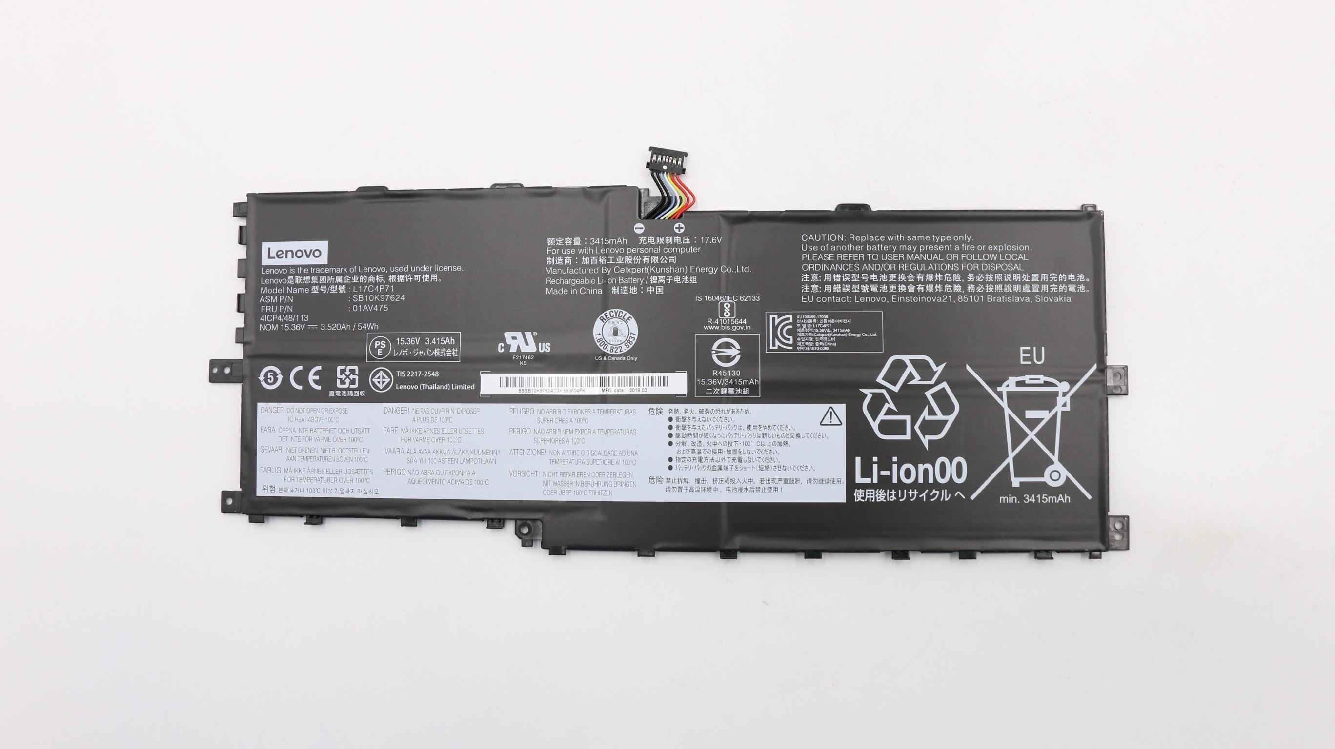 Lenovo 01AV475 refaccin para notebook Batera