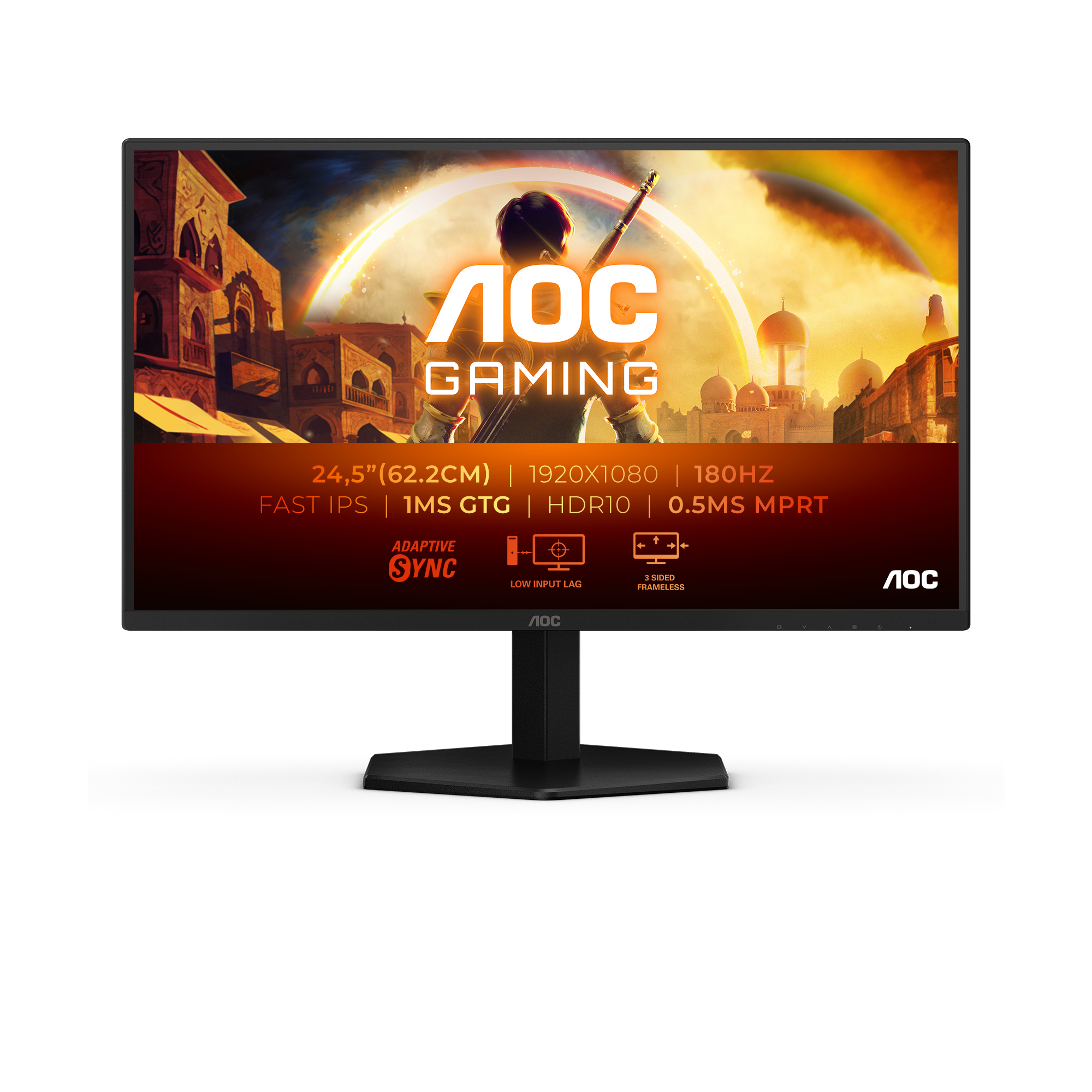 AOC G4 25G42E computer monitor 62.2 cm (24.5) 1920 x 1080 pixels Full HD LED Black, Red