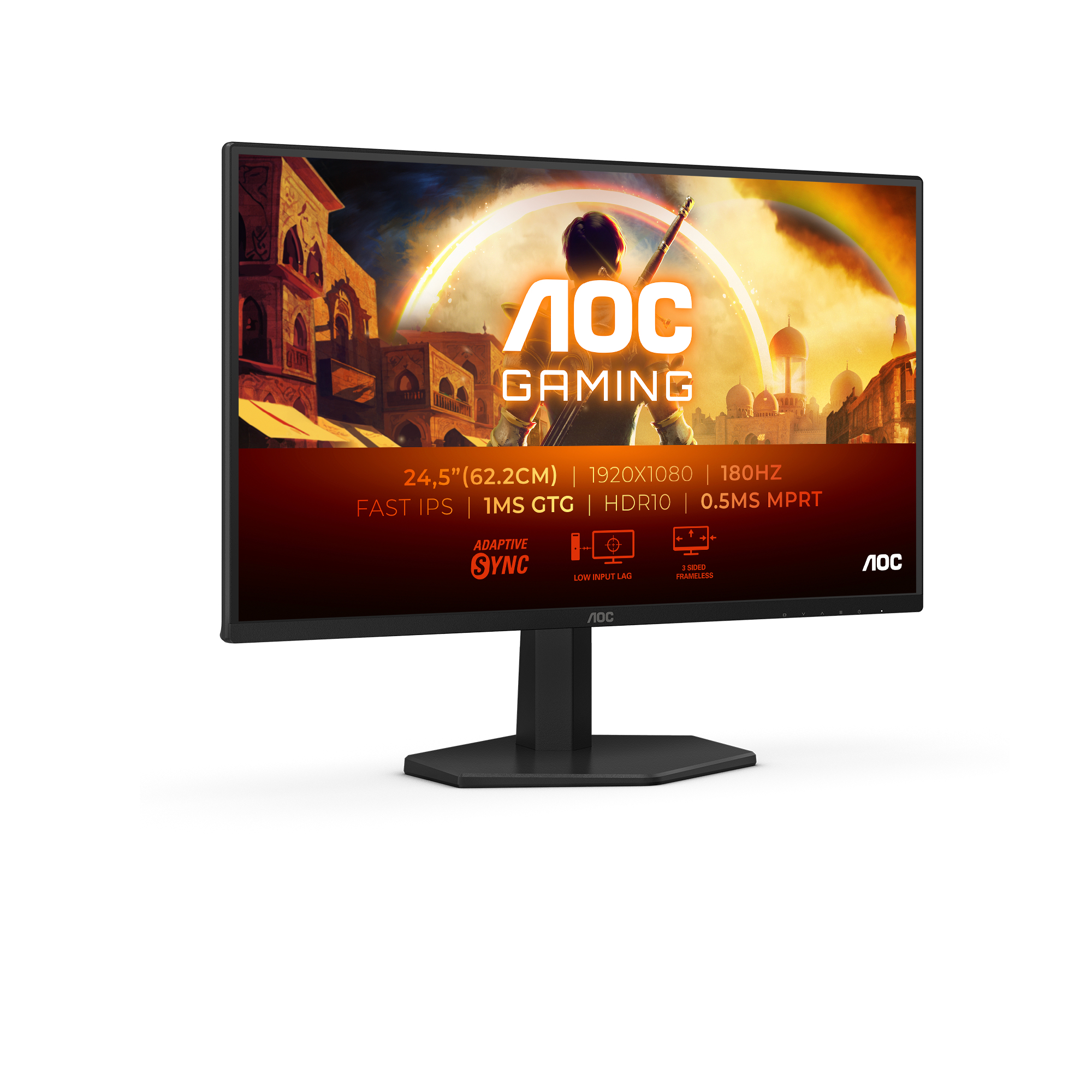 AOC G4 25G42E computer monitor 62.2 cm (24.5) 1920 x 1080 pixels Full HD LED Black, Red