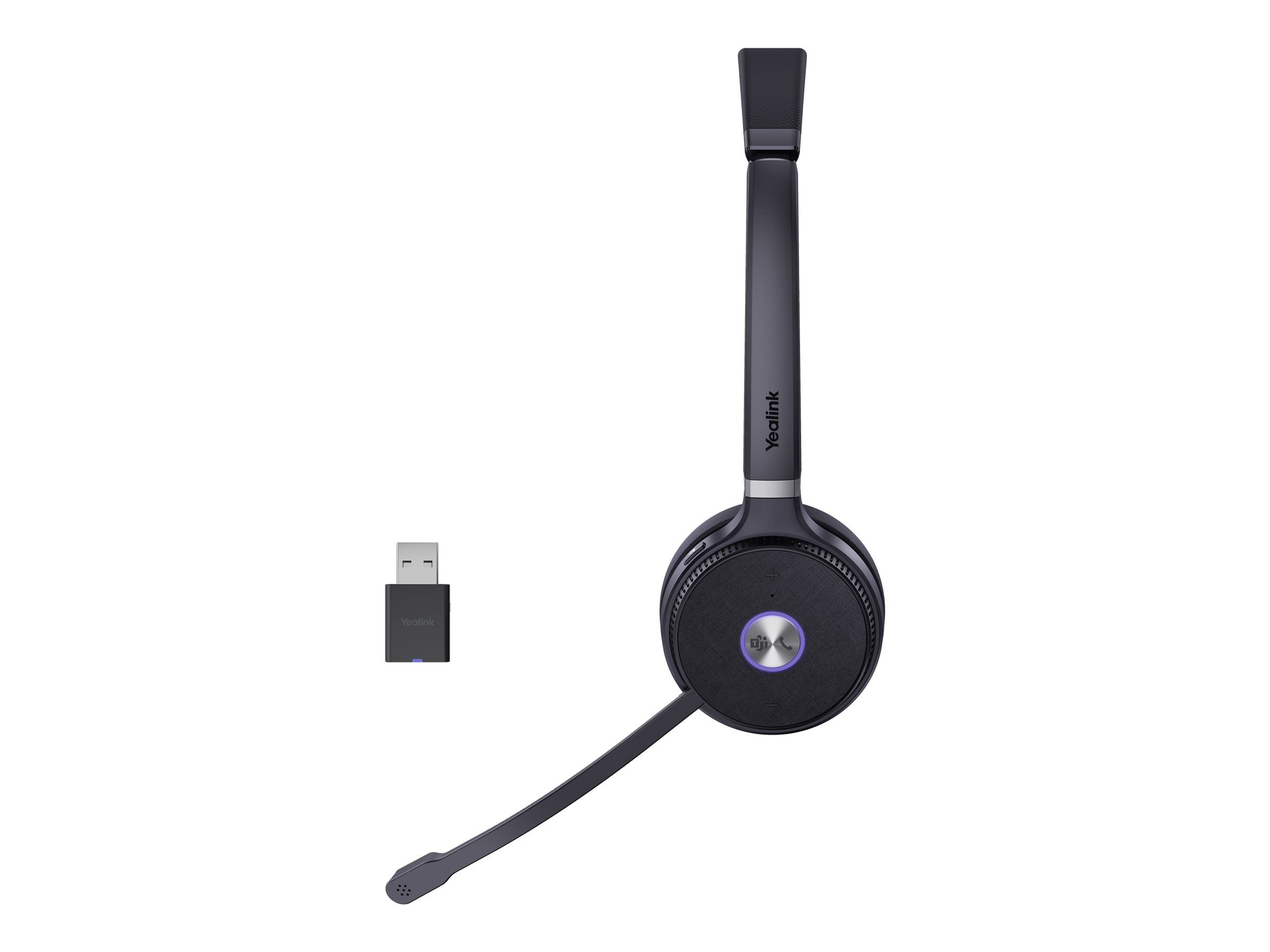 Yealink WH62 Portable Headset Wireless Head-band Calls/Music Black, Grey