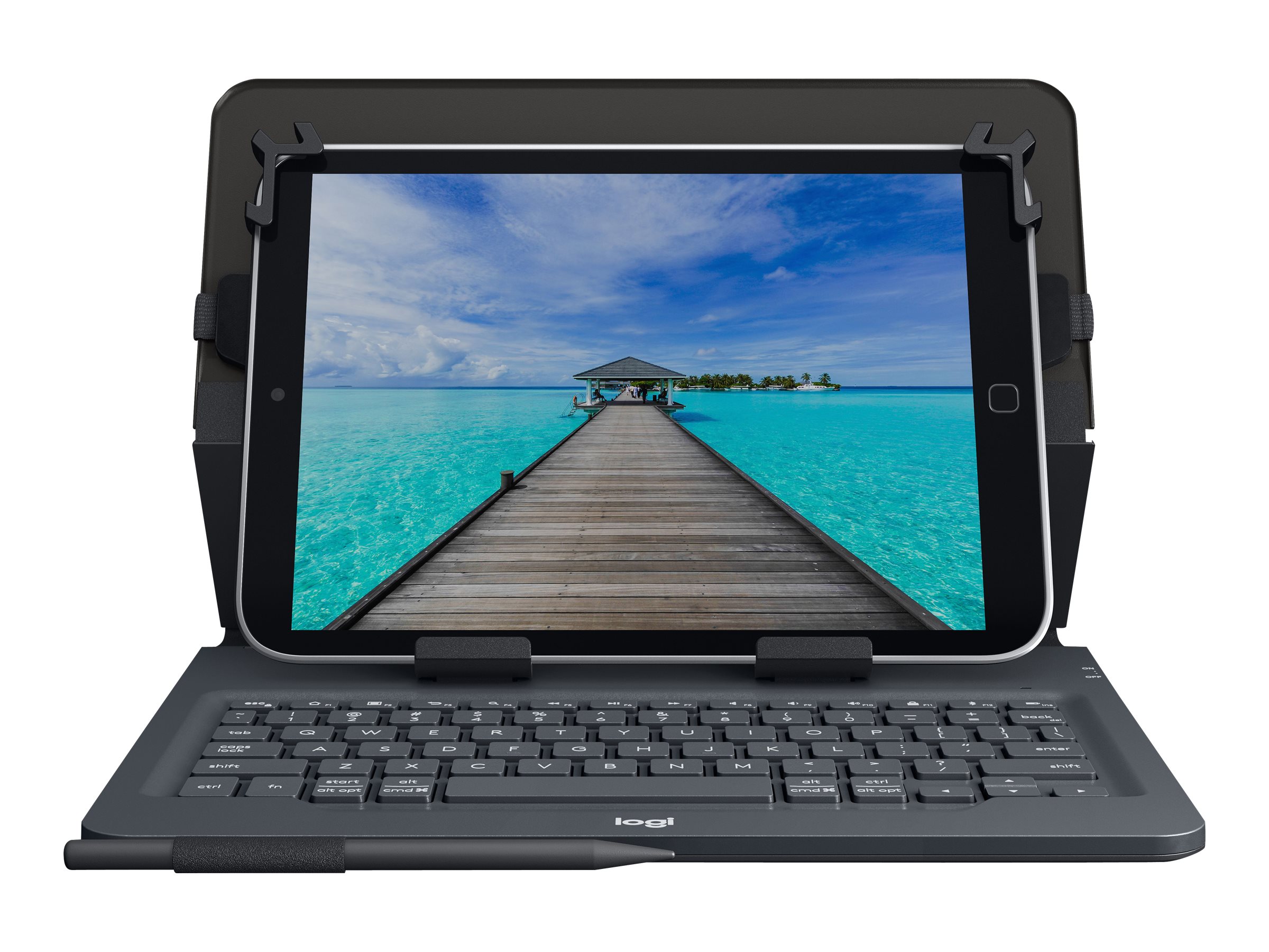 Logitech Universal Folio with integrated keyboard for 9-10 inch tablets Danese Bluetooth Nero