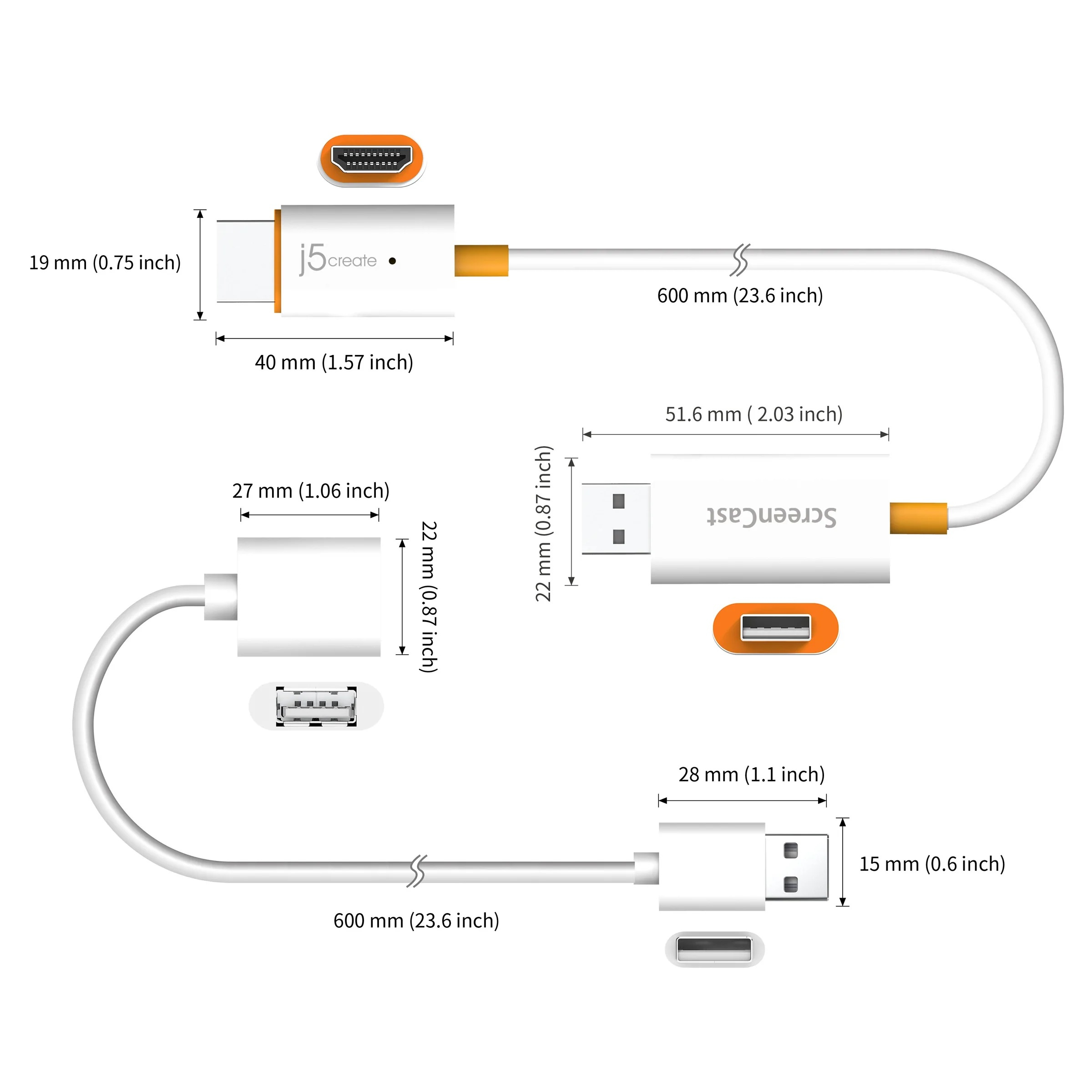 j5create JVAW56-N Pantalla inalmbrica ScreenCast HDMI