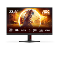 AOC 23.8 Q24G4RE 16 09 2xHDMI+DP IPS black-red - Flachbildschirm (TFT/LCD) - 23,8
