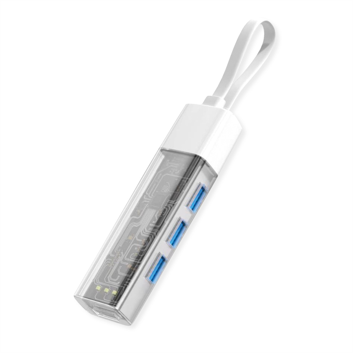 ROLINE USB3.2 Gen1 Hub 4x USB-A Typ A+C Kabel