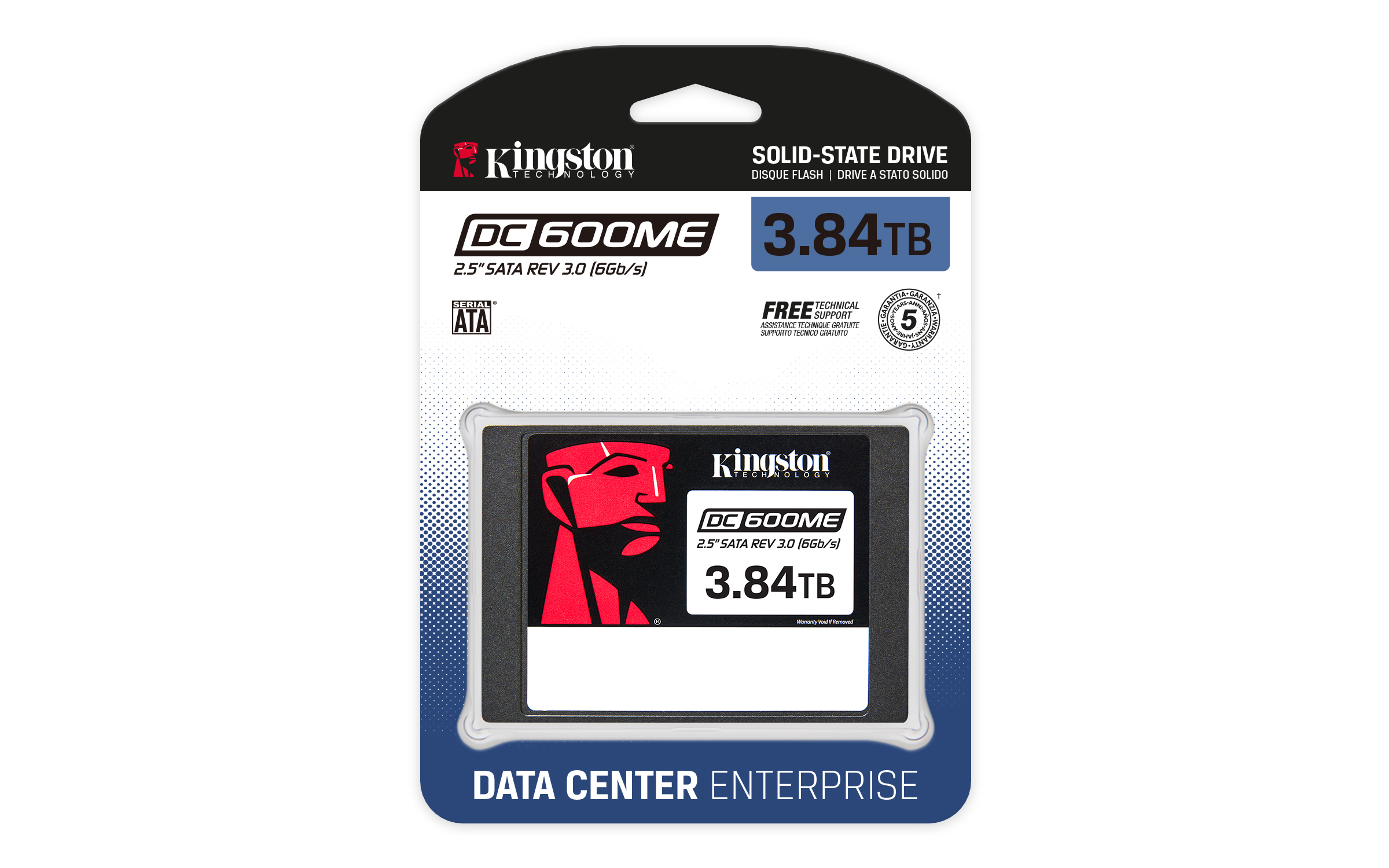 Kingston DC600ME - SSD - Enterprise, Mixed Use - verschlsselt - 3.84 TB - intern - 2.5 (6.4 cm)