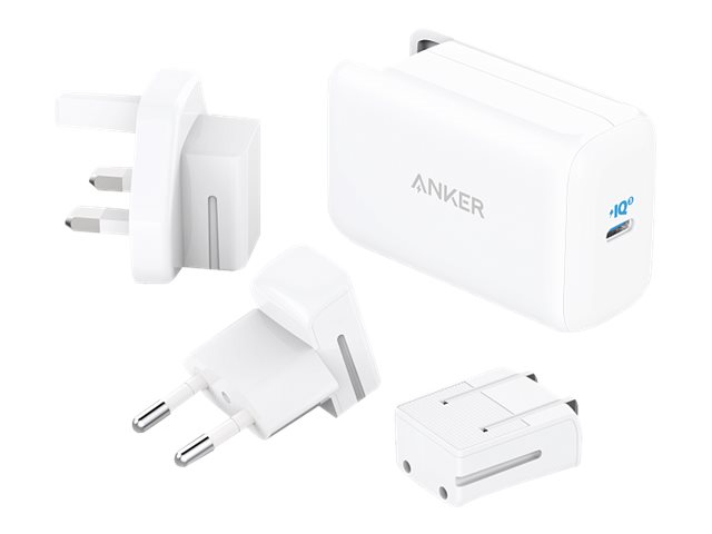 Anker Innovations Anker PowerPort III Pod - Netzteil - mit 3 austauschbaren Steckern - 65 Watt - 3.25 A - IQ 3.0, PD (24 pin USB-C)