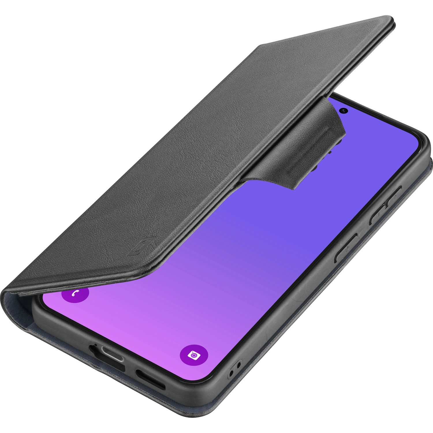 Cellularline Book Agenda 2 Case f�r Samsung A57 5G Black BOOKAG2GALA57K