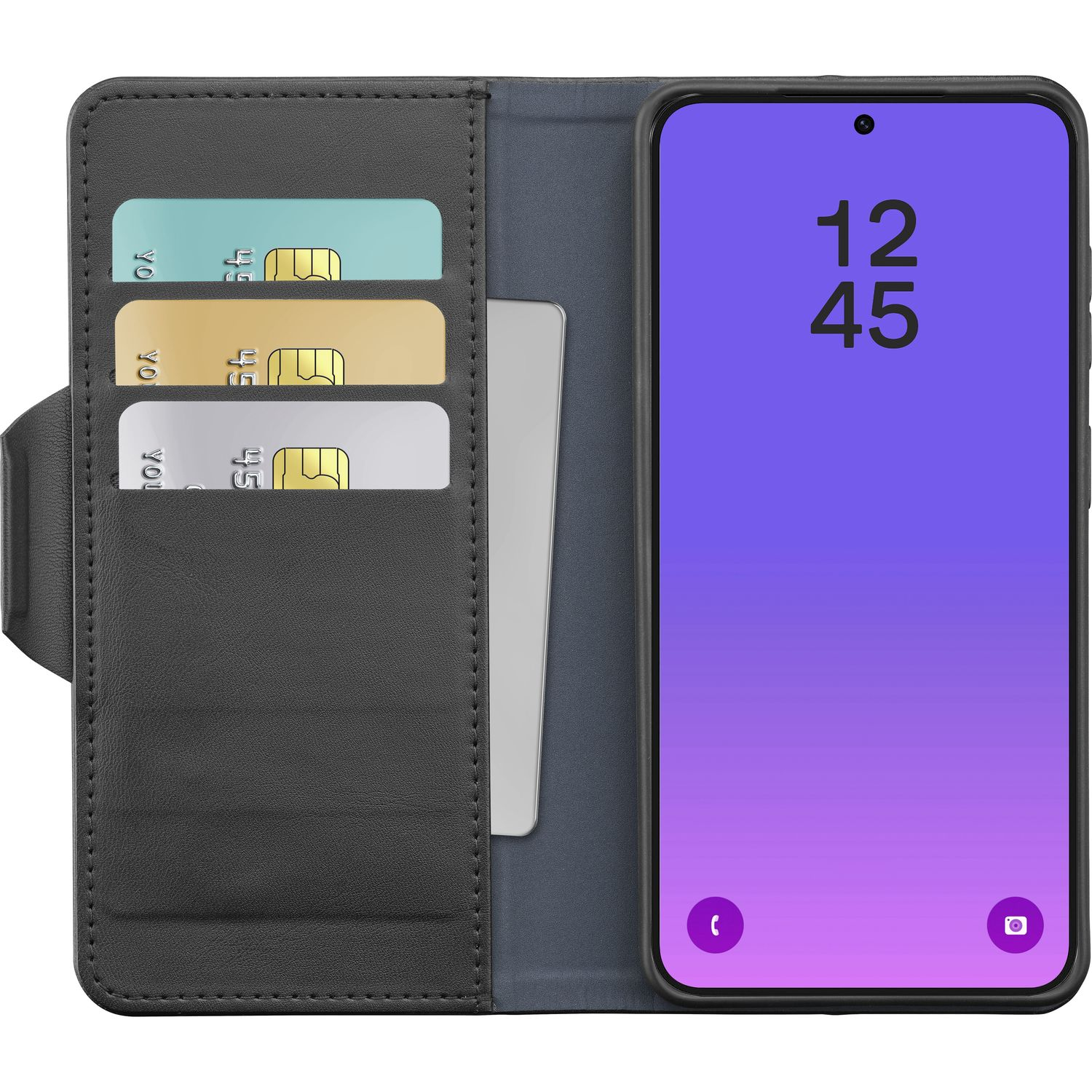 Cellularline Book Agenda 2 Case f�r Samsung A57 5G Black BOOKAG2GALA57K