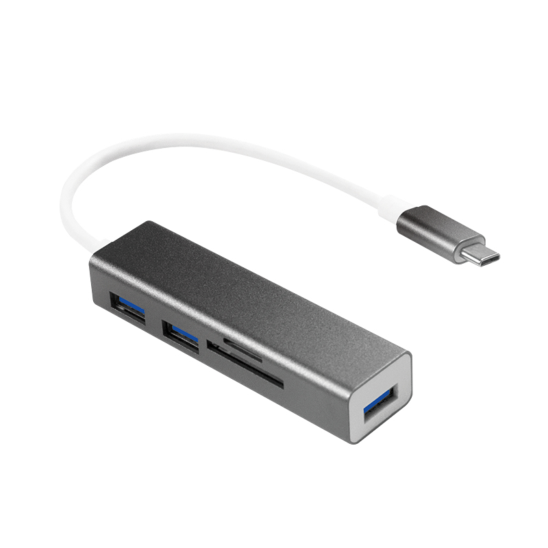 LogiLink UA0305 hub & concentrateur USB 3.2 Gen 1 (3.1 Gen 1) Type-C 5000 Mbit/s Aluminium