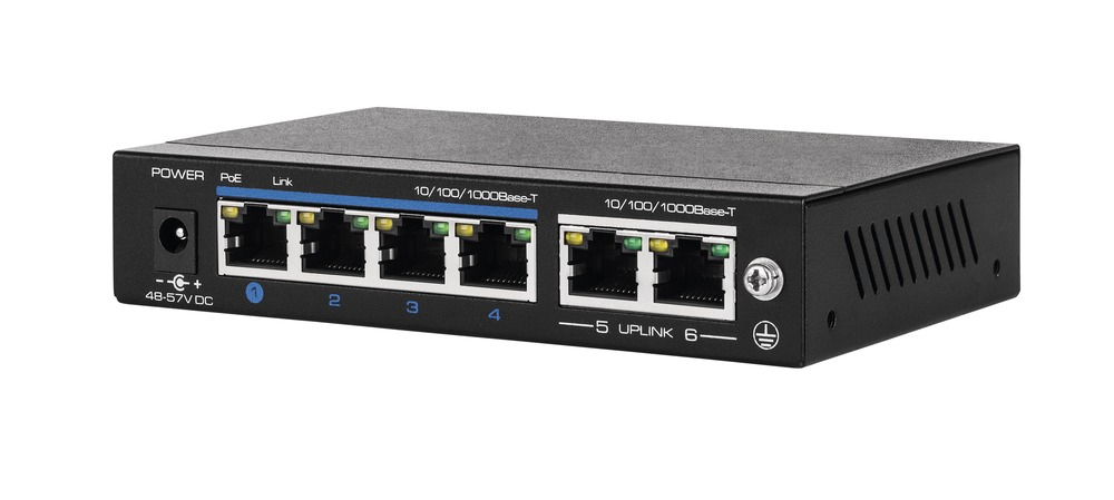 ABUS Security-Center ABUS - Switch - unmanaged - 4 x 10/100/1000 (PoE+)