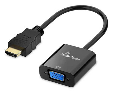 MediaRange MRCS231 adaptador de cable de v�deo 0,2 m HDMI tipo A (Est�ndar) VGA (D-Sub) Negro