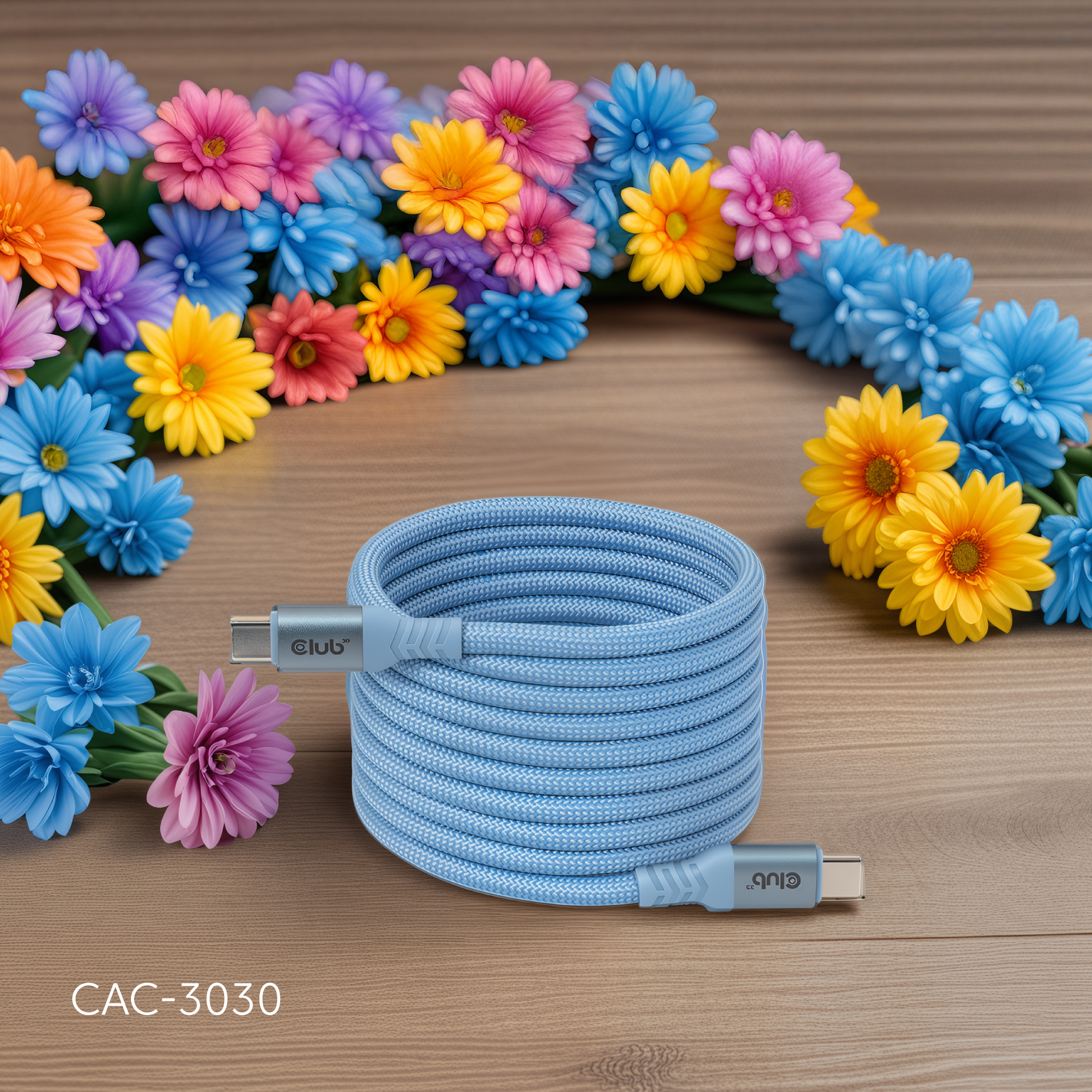 CLUB3D CAC-3030 c�ble USB 2 m USB C Bleu