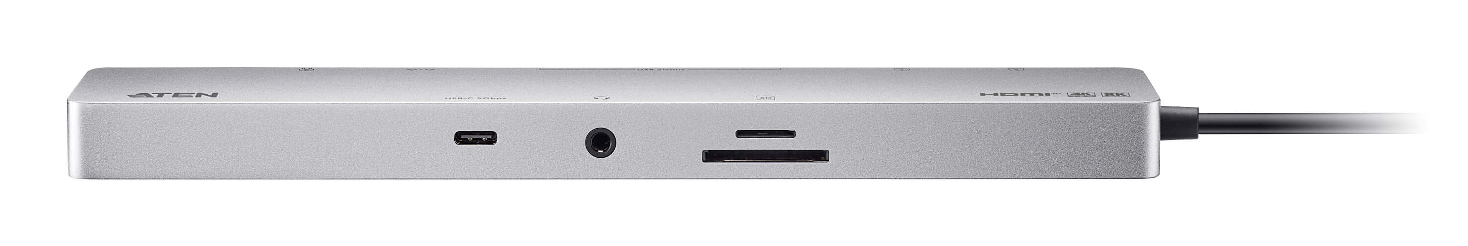 ATEN UH3240 hub de interfaz USB Tipo C Plata