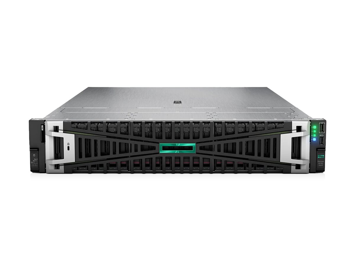HPE ProLiant DL345 Gen11 Network Choice - Server - Rack-Montage - 2U - 1-Weg - 1 x EPYC 9115 / 2.6 GHz - RAM 64 GB - SATA/SAS/NVMe - Hot-Swap 6.4 cm (2.5)