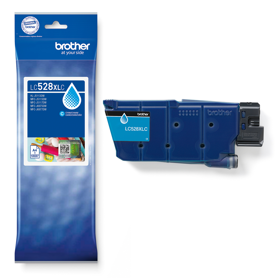 Brother LC528XLC cartucho de tinta 1 pieza(s) Original Ultra High Yield Cian
