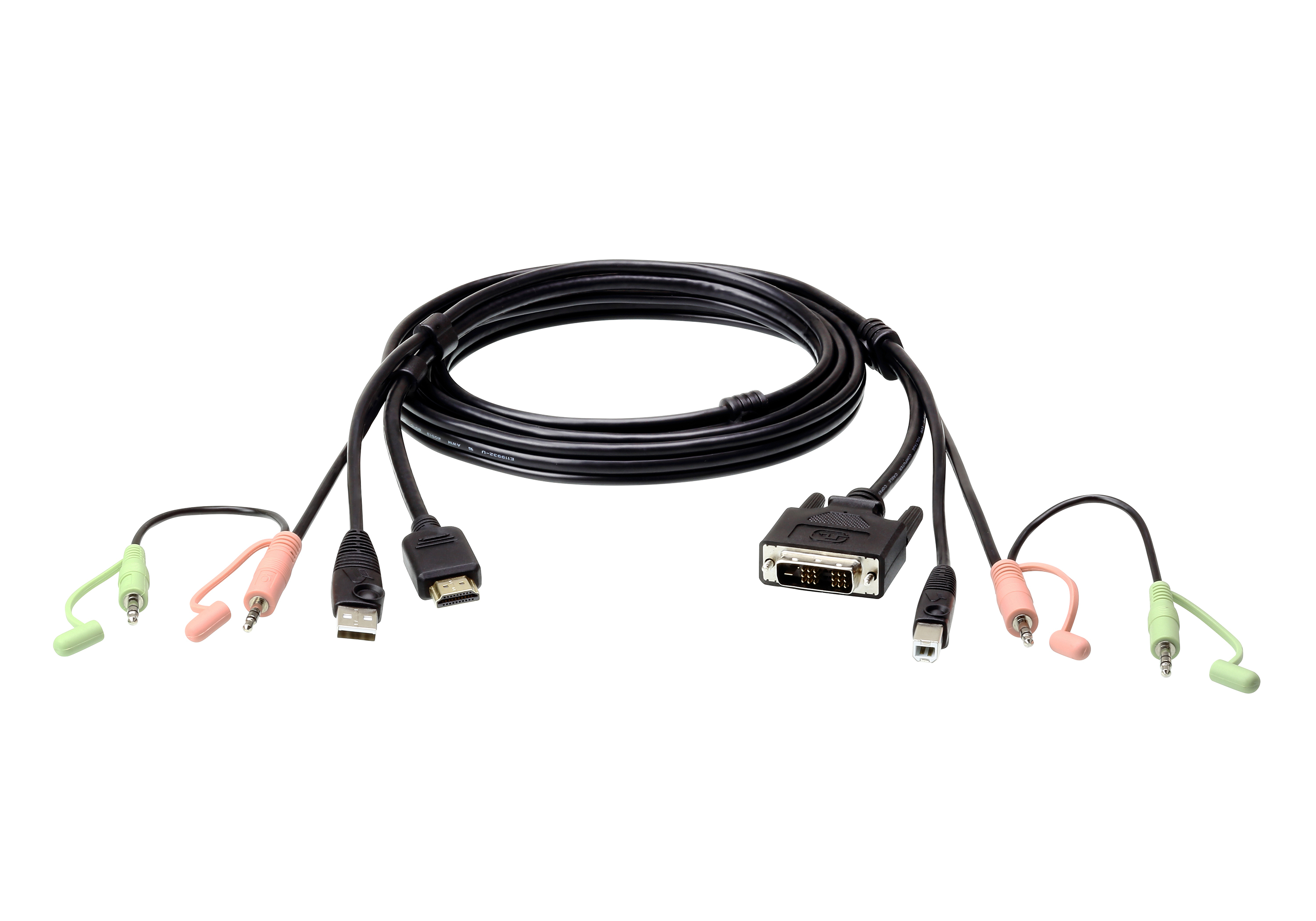 ATEN C�ble KVM USB HDMI � DVI-D 1,8 m avec audio