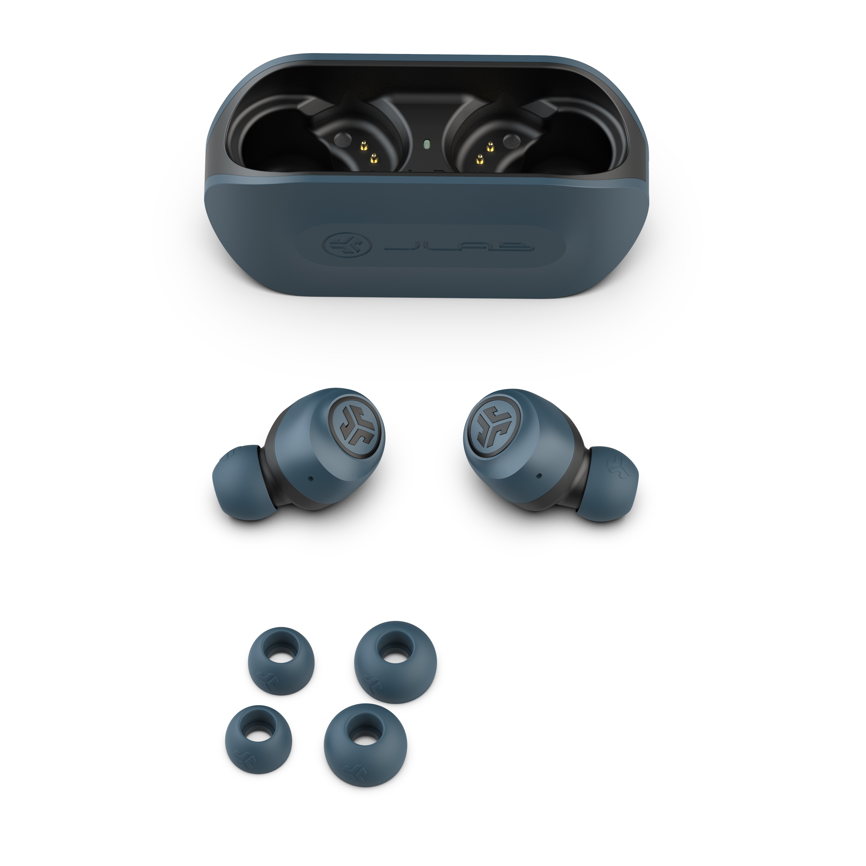 JLab IEUEBGOAIRRNVYBLK82 �couteur/casque �couteurs Sans fil Ecouteurs Musique USB Type-A Bluetooth Marine