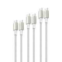 4smarts USB-C auf USB-C Kabel PremiumCord 100W 3m weiss - 3 m - USB C - USB C - USB 2.0 - 0,48 Gbit/s - Wei
