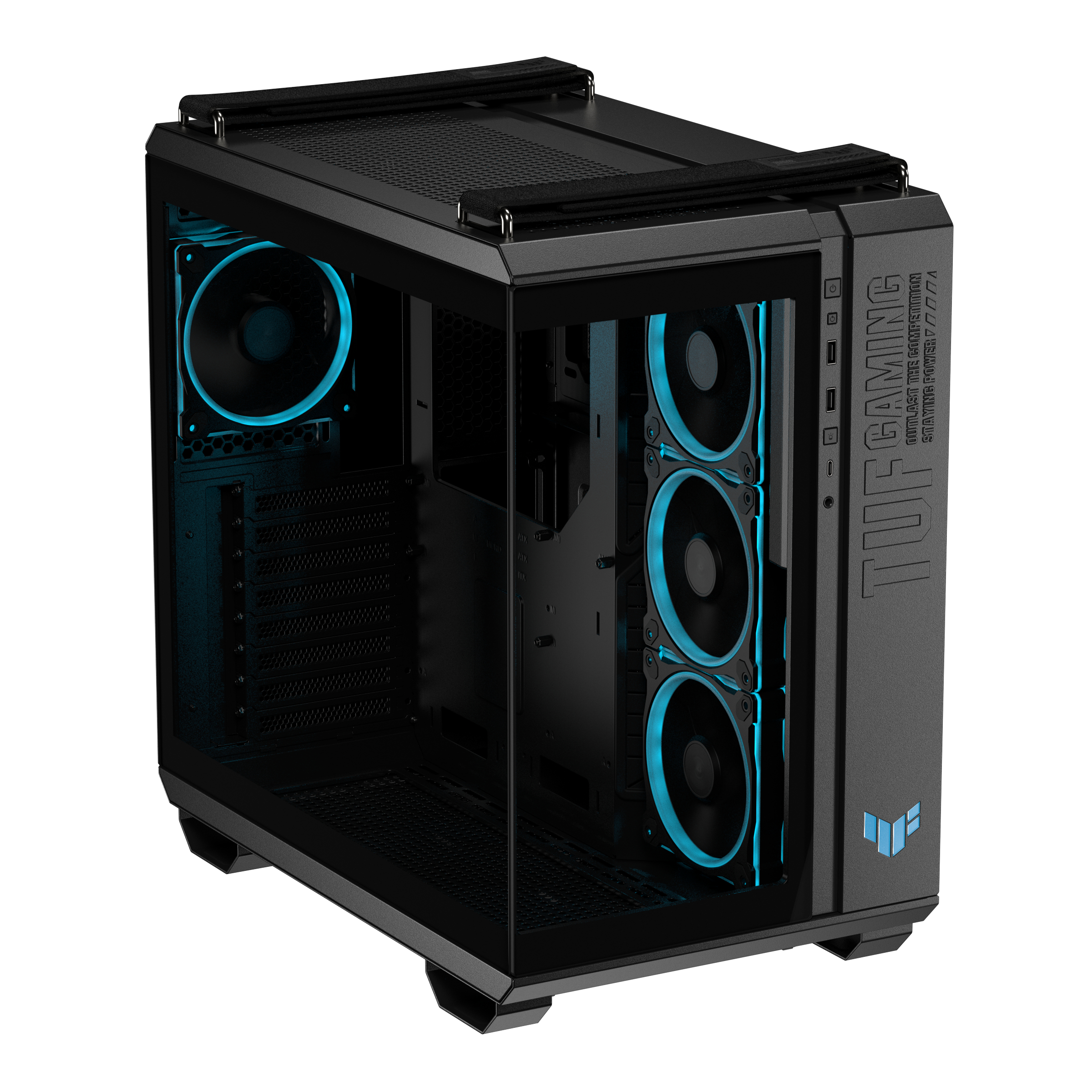 ASUS TUF GAMING GT502 Horizon TG ARGB Black Midi Tower Negro
