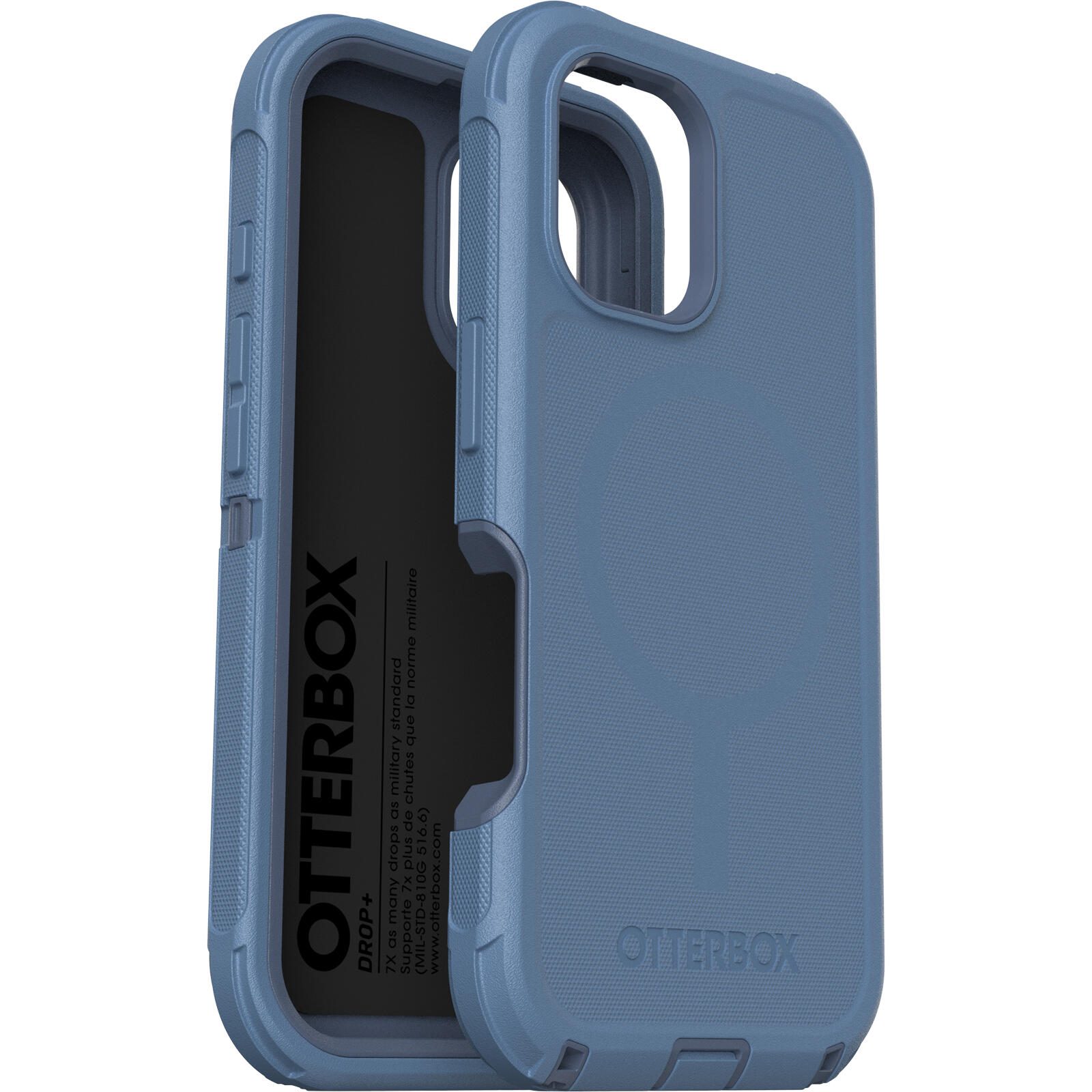 OtterBox Defender Series - Hintere Abdeckung fr Mobiltelefon - kompatibel mit MagSafe - Silikon - Baby Blue Jeans (blau)