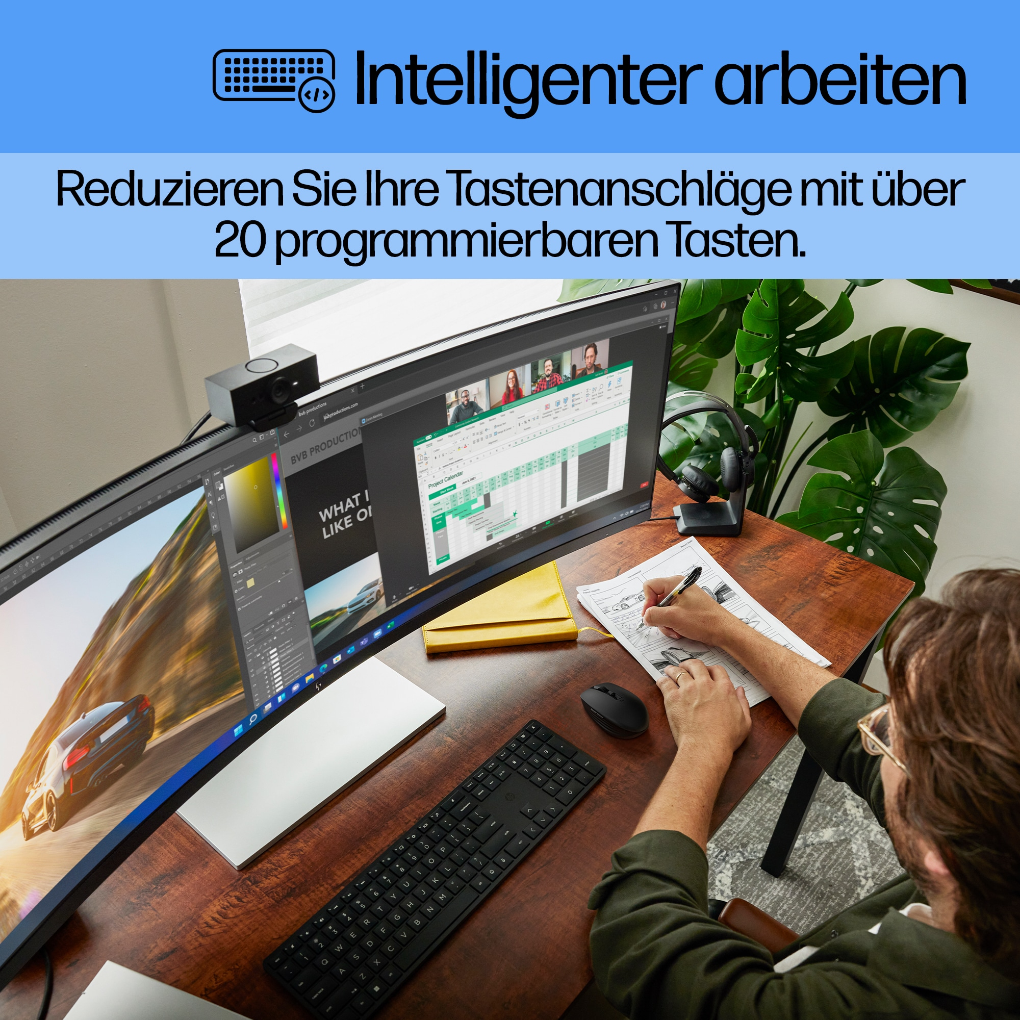 HP 450 Wireless BLK Programmab