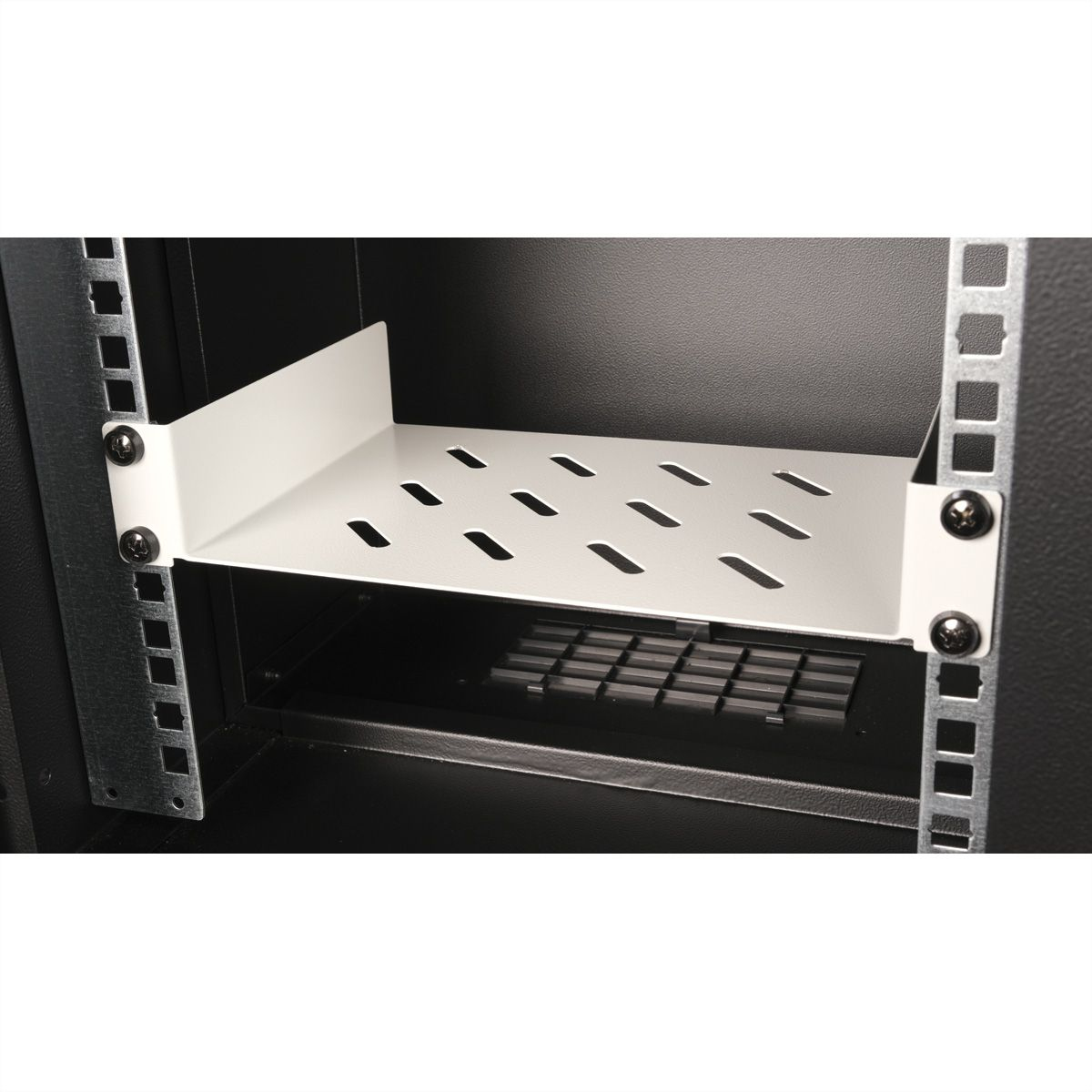 ROLINE Rack - Regal - 150 mm tief - RAL 7035, Hellgrau - 1U - 48.3 cm (10)