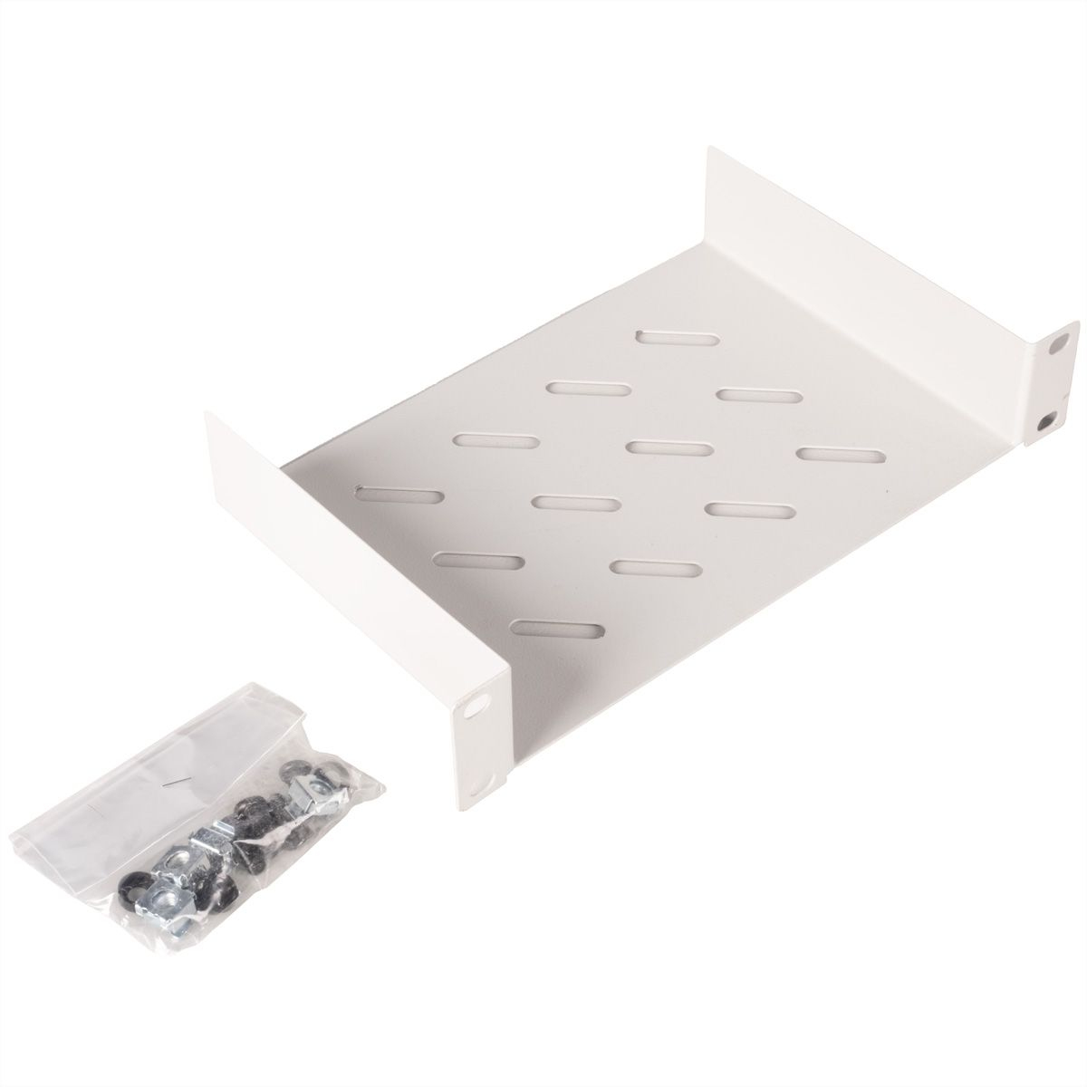ROLINE Rack - Regal - 150 mm tief - RAL 7035, Hellgrau - 1U - 48.3 cm (10)