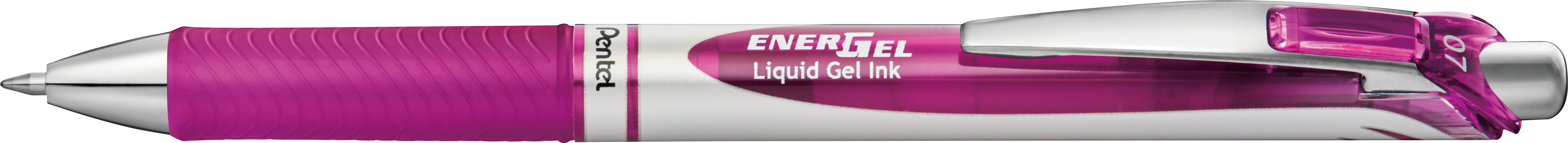 Pentel Energel BL77 - Ausziehbarer Gelschreiber - Magenta - Magenta - Silber - Rund - 0,7 mm - Tinte auf Wasserbasis