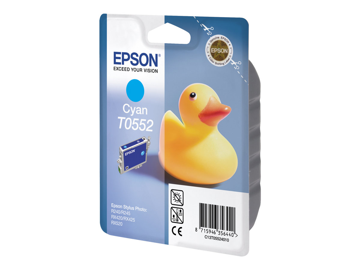 Epson T0552 - 8 ml - Cyan - Original - Blisterverpackung