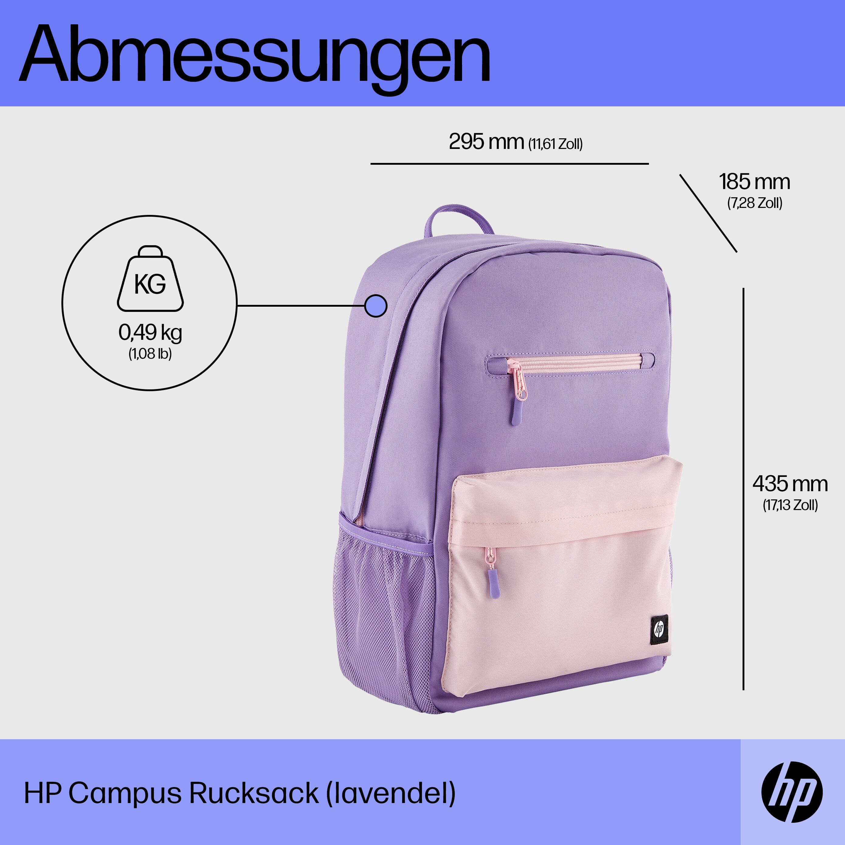 HP 7J597AA | HP Campus Lavender Backpack