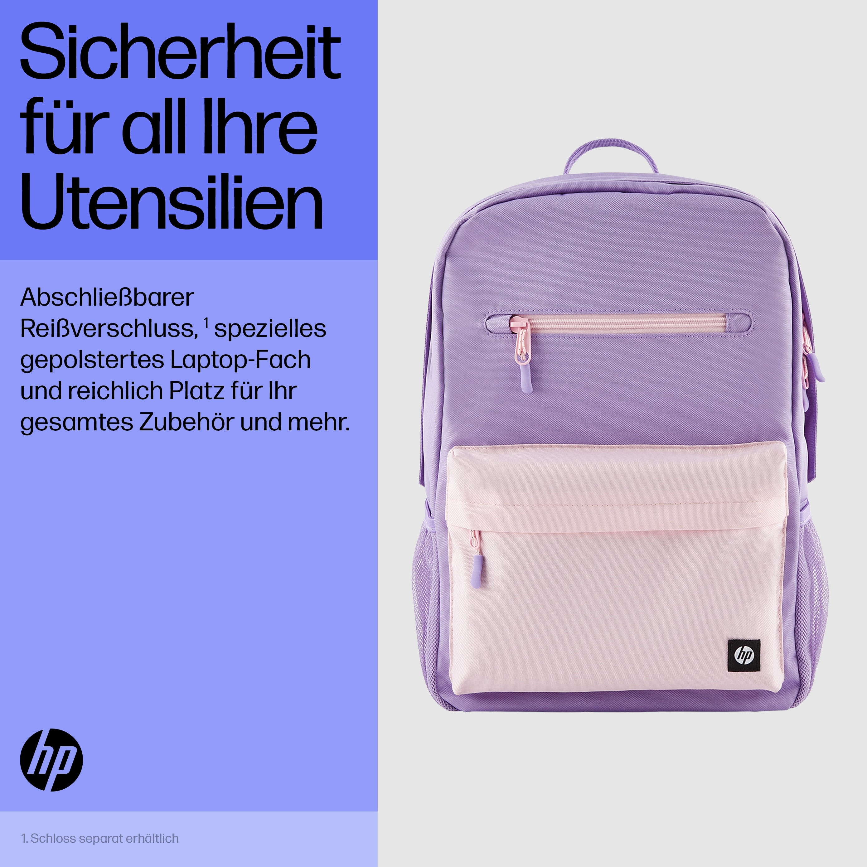 Lavender Backpack | Campus HP HP 7J597AA