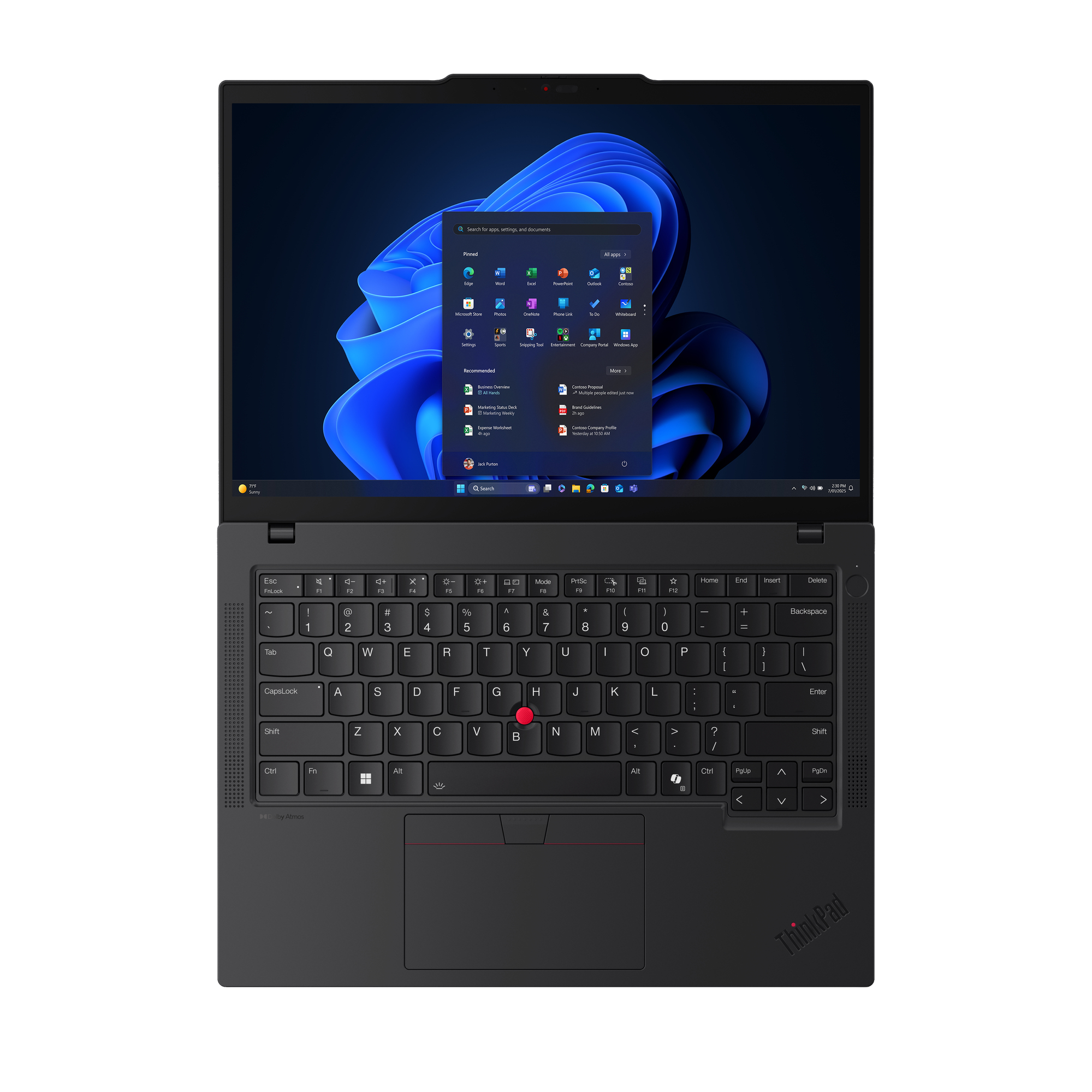 Lenovo ThinkPad T14 Gen 6 (Intel) Copilot+ PC Intel Core Ultra 5 228V Laptop 35.6 cm (14) WUXGA 32 GB 1 TB SSD Wi-Fi 7 (802.11be) Windows 11 Pro German Black