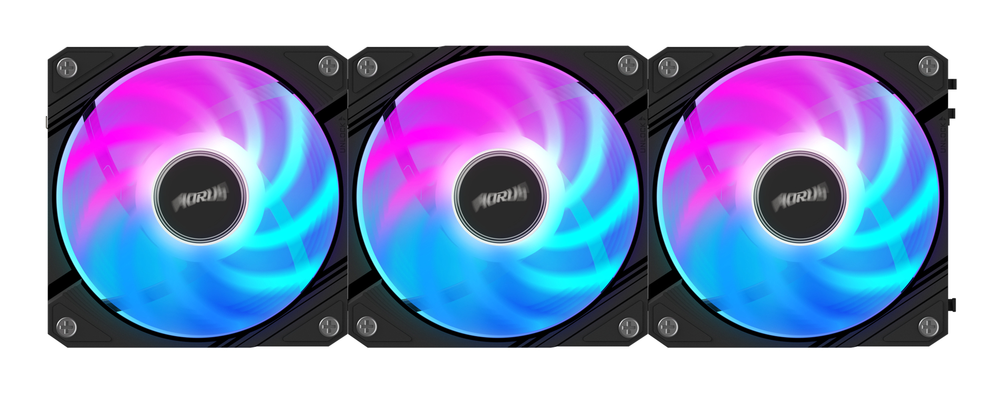 GIGABYTE AORUS EZ CHAIN FAN 120 (3-Pack) Carte-m�re Ventilateur 12 cm Noir 3 pi�ce(s)