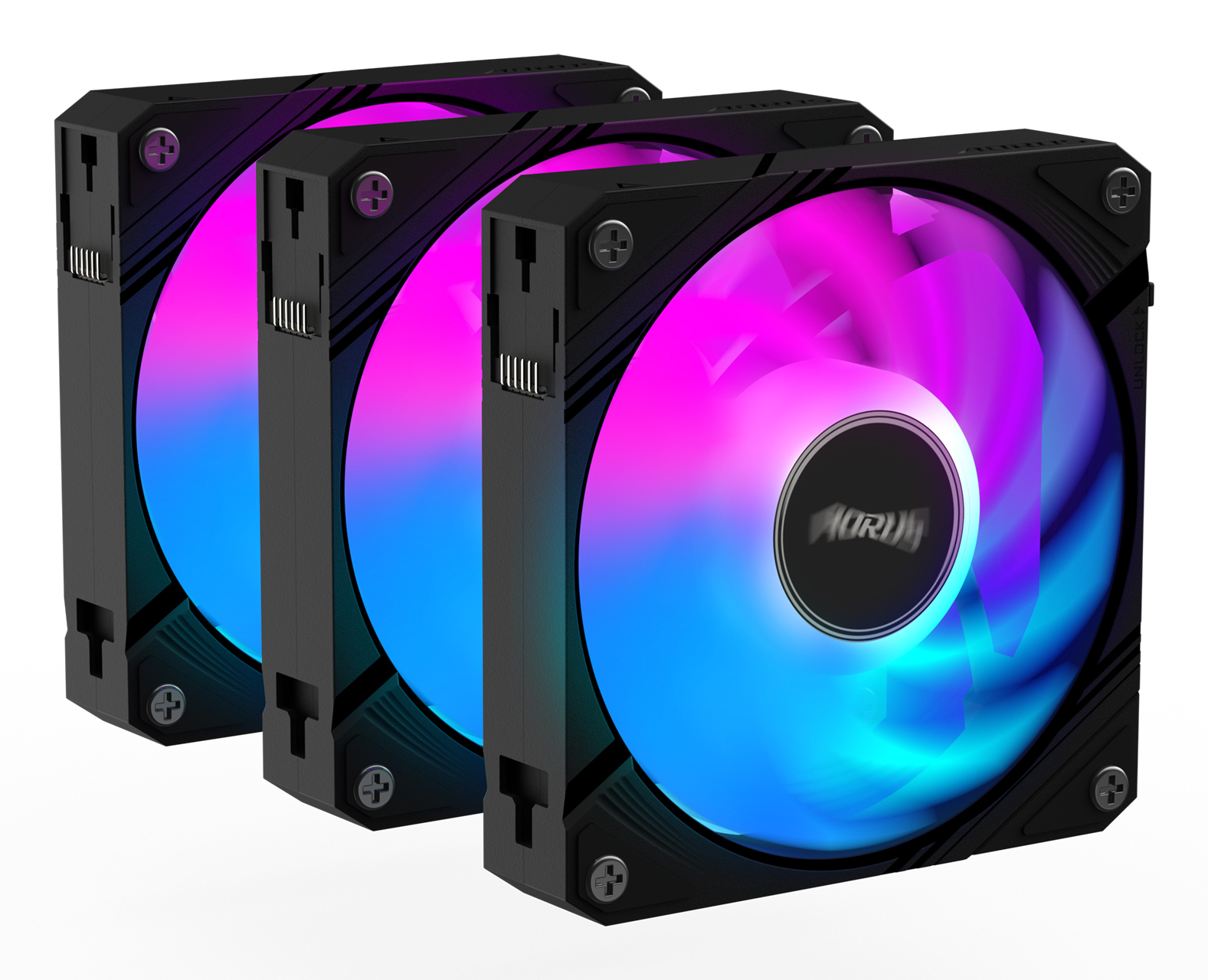 GIGABYTE AORUS EZ CHAIN FAN 120 (3-Pack) Carte-m�re Ventilateur 12 cm Noir 3 pi�ce(s)