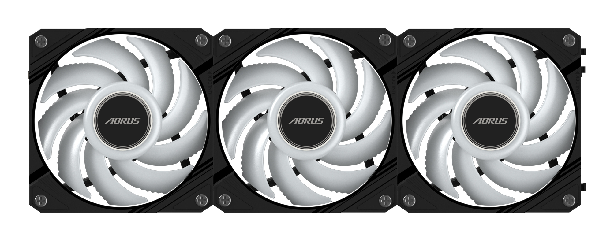 GIGABYTE AORUS EZ CHAIN FAN 120 (3-Pack) Carte-m�re Ventilateur 12 cm Noir 3 pi�ce(s)
